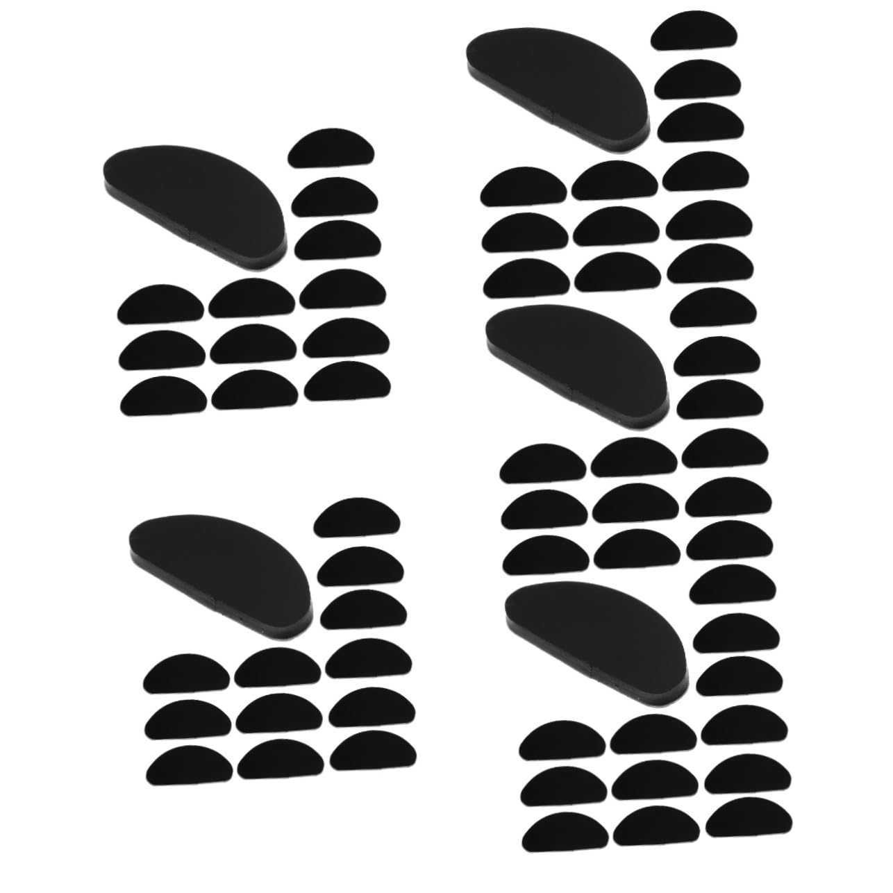 HOMSFOU 150 Pack Silicone Nose Pads for Glasses - Replacement Nose Pads for Eyeglasses & Sunglasses Frames - Soft Comfortable Anti-Slip Silica Gel Nose Pads Accessories - Perfect for Daily Wear, Reading, and Outdoor Activities
