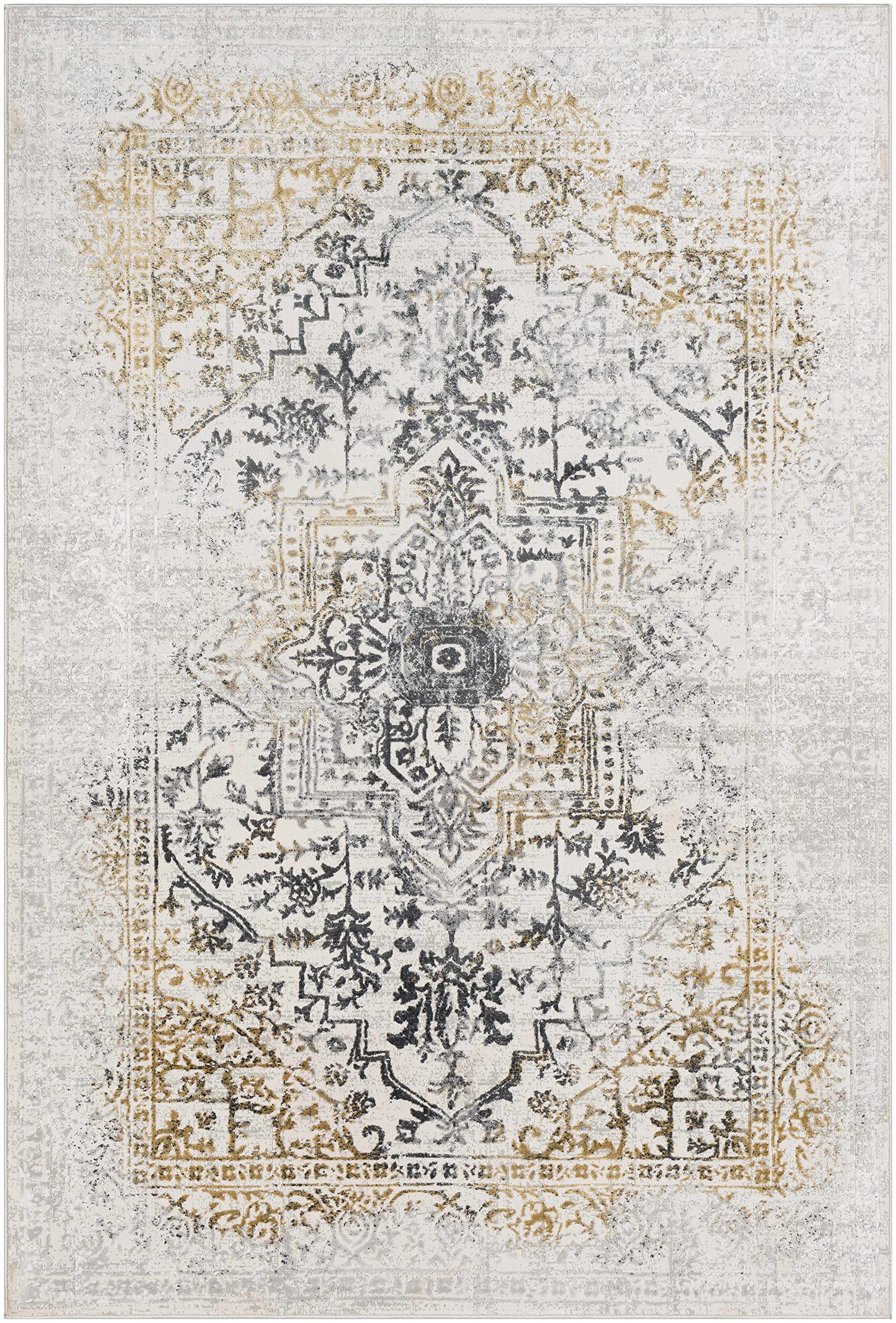 Hauteloom Morriston Traditional Gray Area Rug 2'7