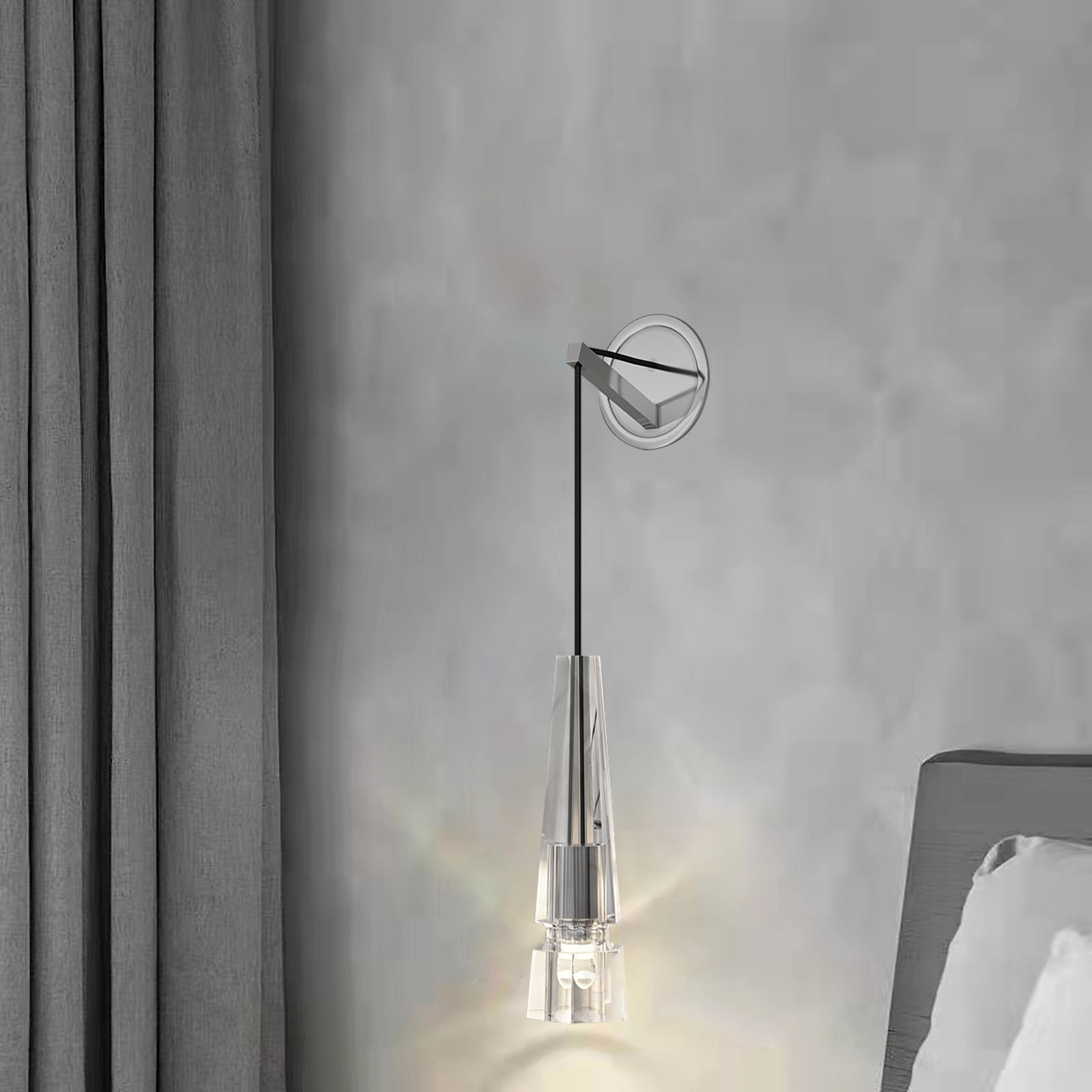 Chamonix Wall Sconce Light Fixture - Modern & Elegant Home Decor for Living Room, Bedroom, or Hallway Lighting