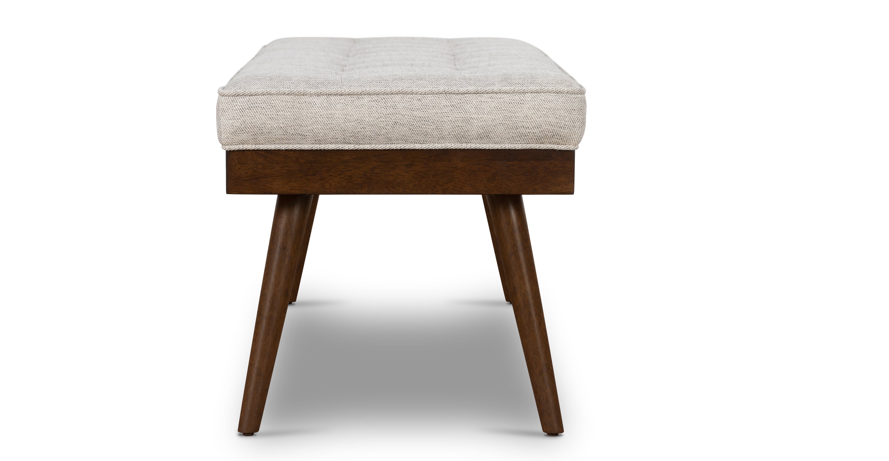 Luca Fabric Bench - Modern Upholstered Storage Ottoman with Removable Cushion | Perfect for Living Room, Bedroom & Entryway Seating & Organization