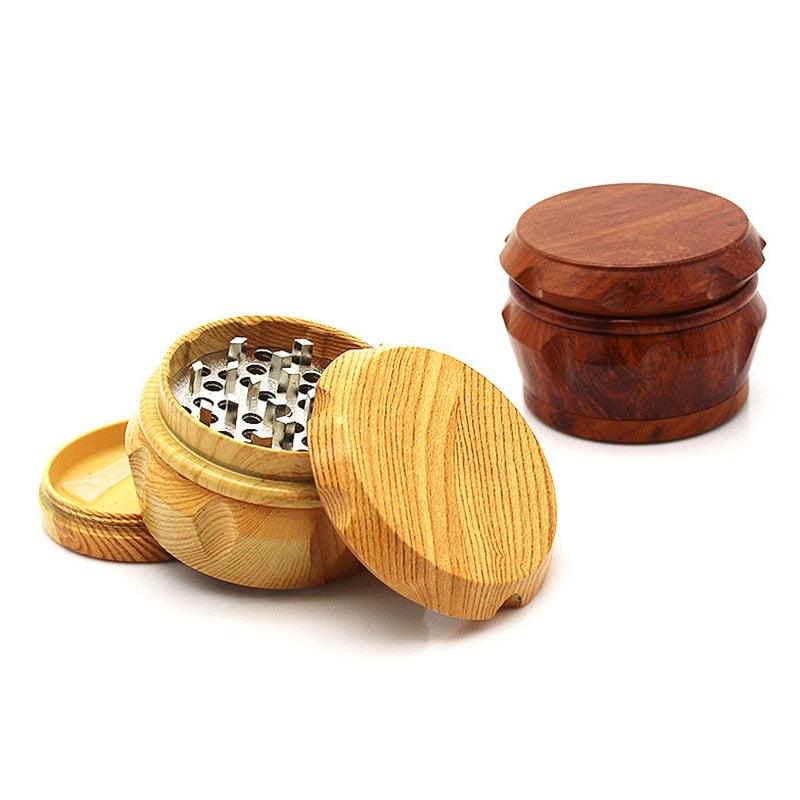 40MM 50MM 63MM 4-Layer Drum Herb Grinder - Premium Metal Weed Crusher for Smoking Accessories | Perfect for Grinding Tobacco, Spices & Herbs at Home or On-The-Go