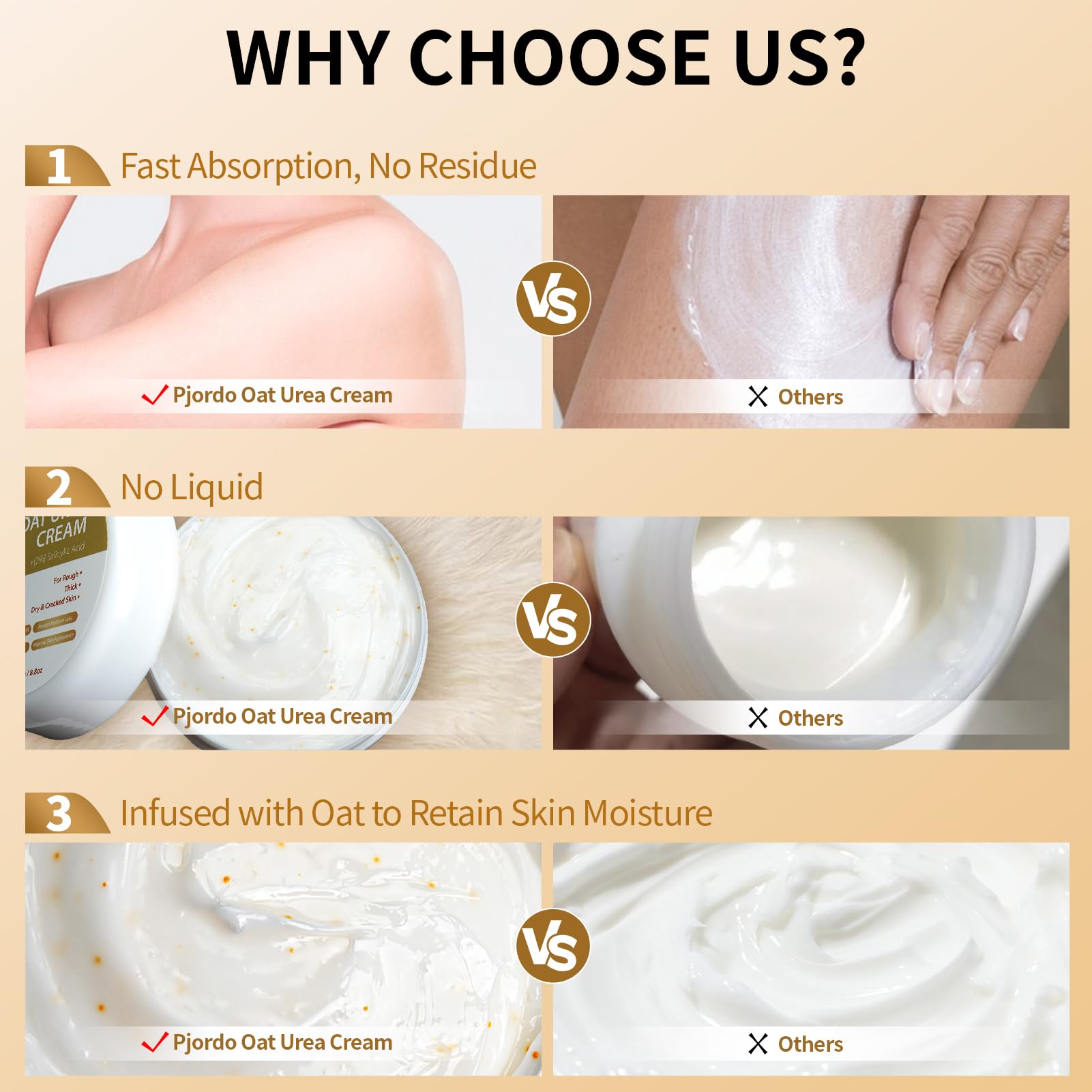 Urea Cream 50% Maximum Strength for Dry Cracked Heels & Feet - Moisturizing Foot Cream with Oat & 2% Salicylic Acid - 8.8 oz - Perfect for Cracked Heel Repair & Daily Foot Care