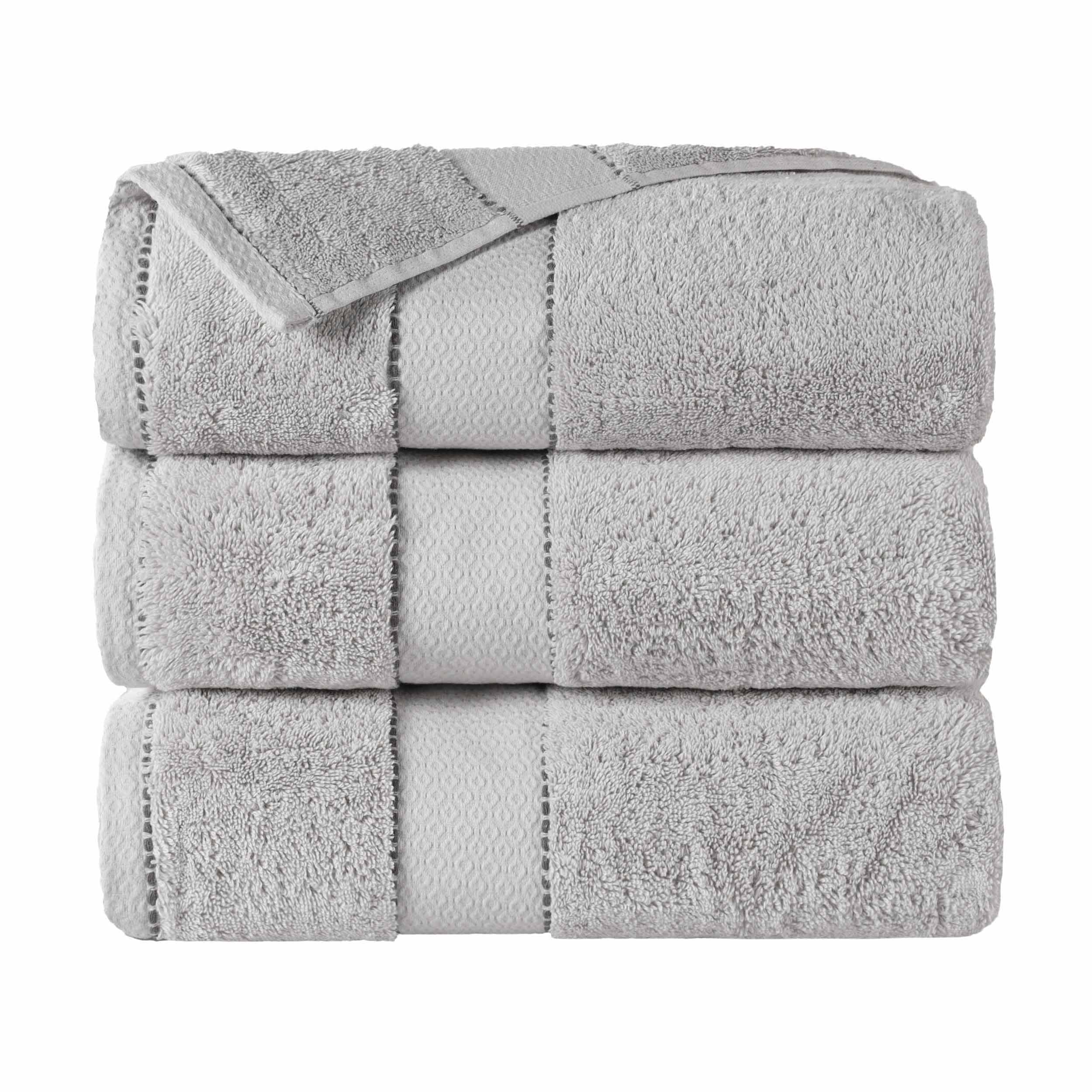 Premium Egyptian Giza Cotton Bath Towel Set of 3 - Ultra Soft & Highly Absorbent - Luxury Spa & Bathroom Essentials for Home & Hotel Use