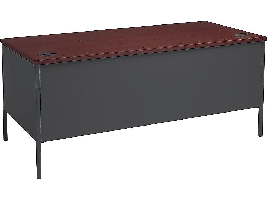 HON Metro Classic Left Pedestal Desk - Modern Office Desk with Storage Drawer & File Cabinet - Perfect for Home Office, Small Business & Workspace Organization