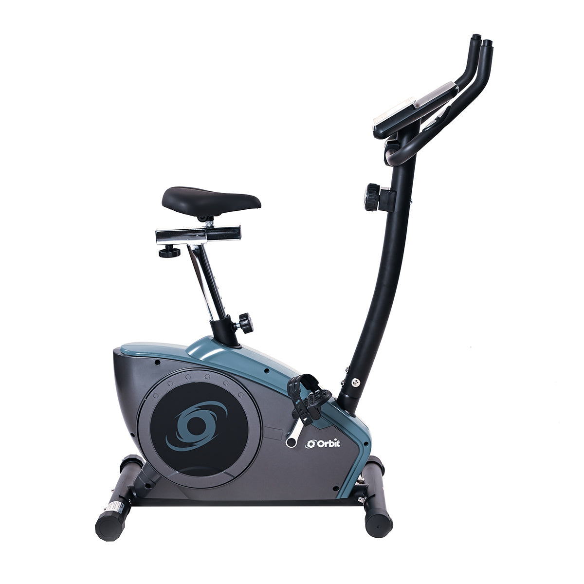 Flo Motion Upright Exercise Bike for Home Gym - Indoor Cycling Bike with LCD Monitor & Adjustable Resistance - Perfect for Cardio Workouts, Weight Loss & Fitness Training