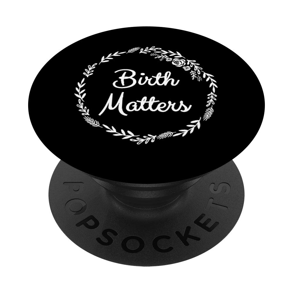 Doula Midwife Labor Birth Worker PopSockets - Phone & Tablet Grip Stand with Swappable Cover - Perfect for Nurses, Midwives & Birth Professionals