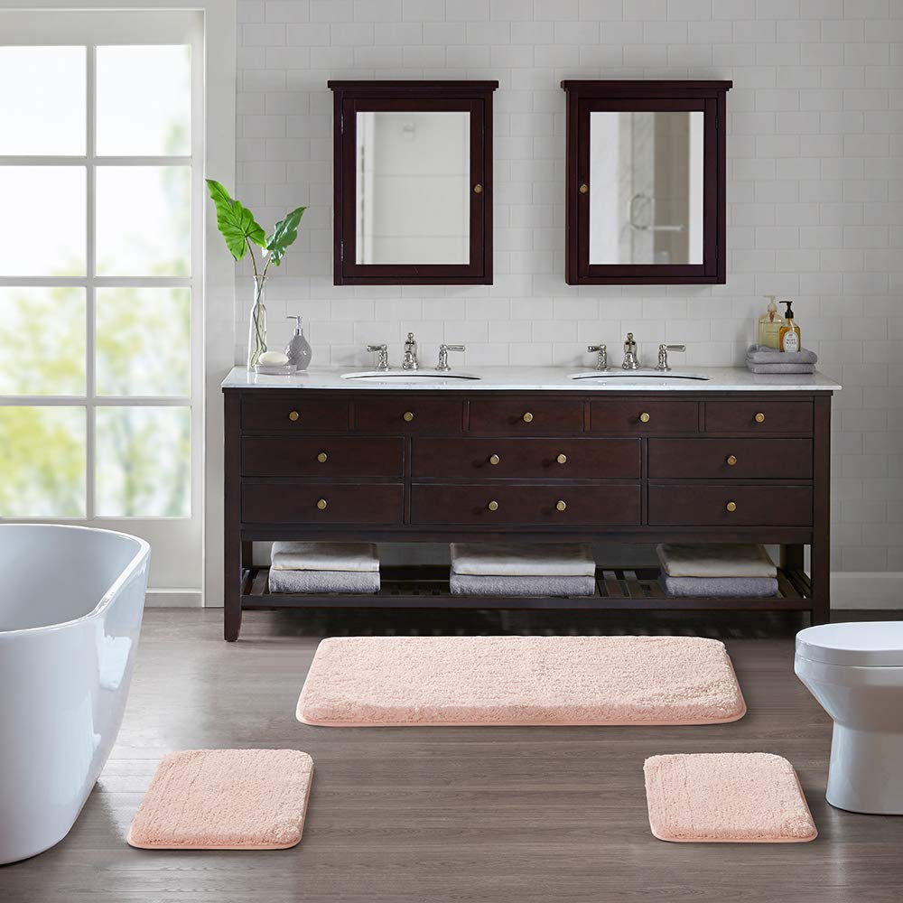 Suchtale Non-Slip Bath Mat - Ultra Soft Microfiber Shaggy Bathroom Rug (16