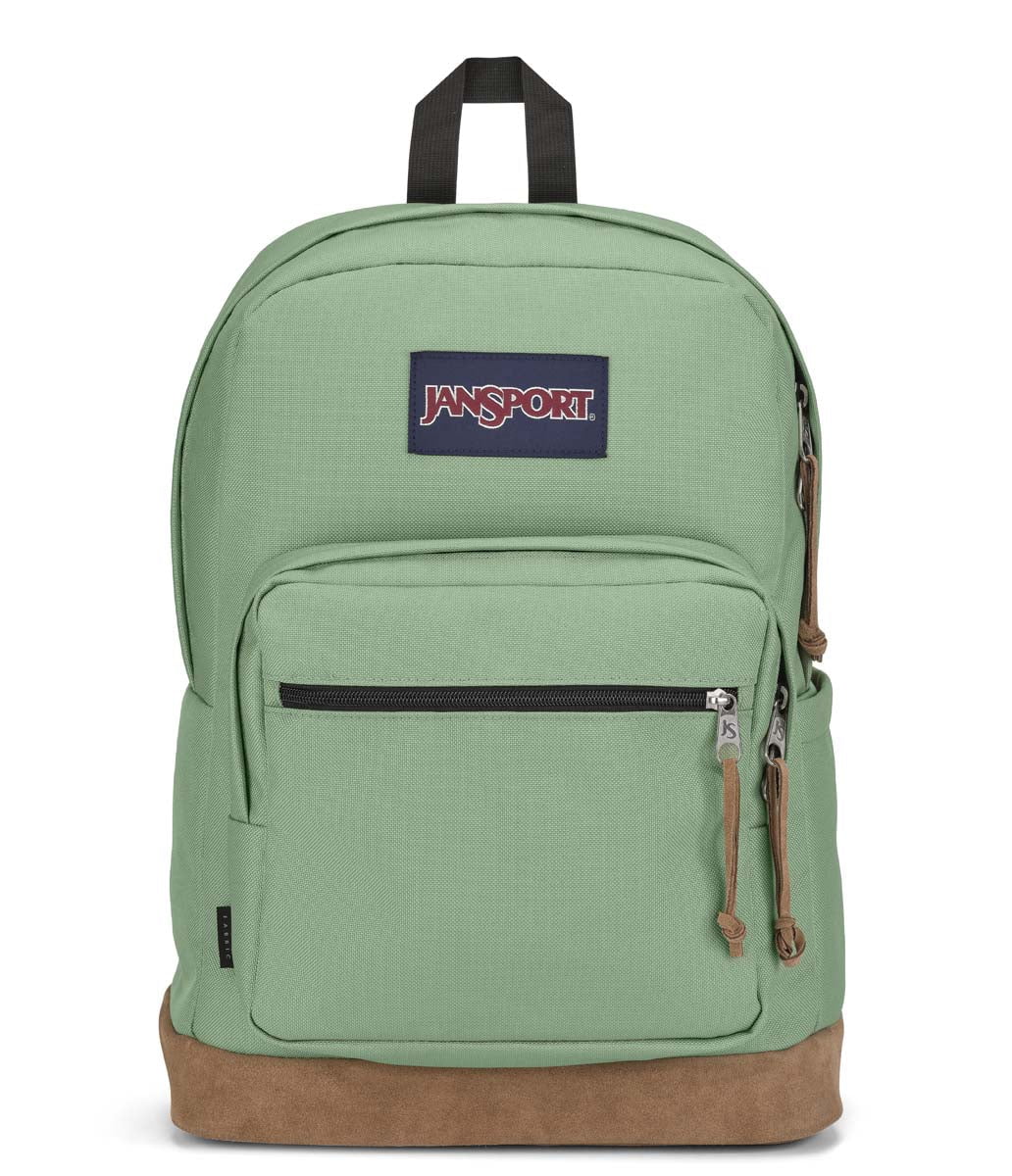 JanSport Right Pack Backpack - Lightweight Laptop Backpack for School & Travel, Durable Loden Frost Green, Perfect for Students, Commuters & Outdoor Adventures