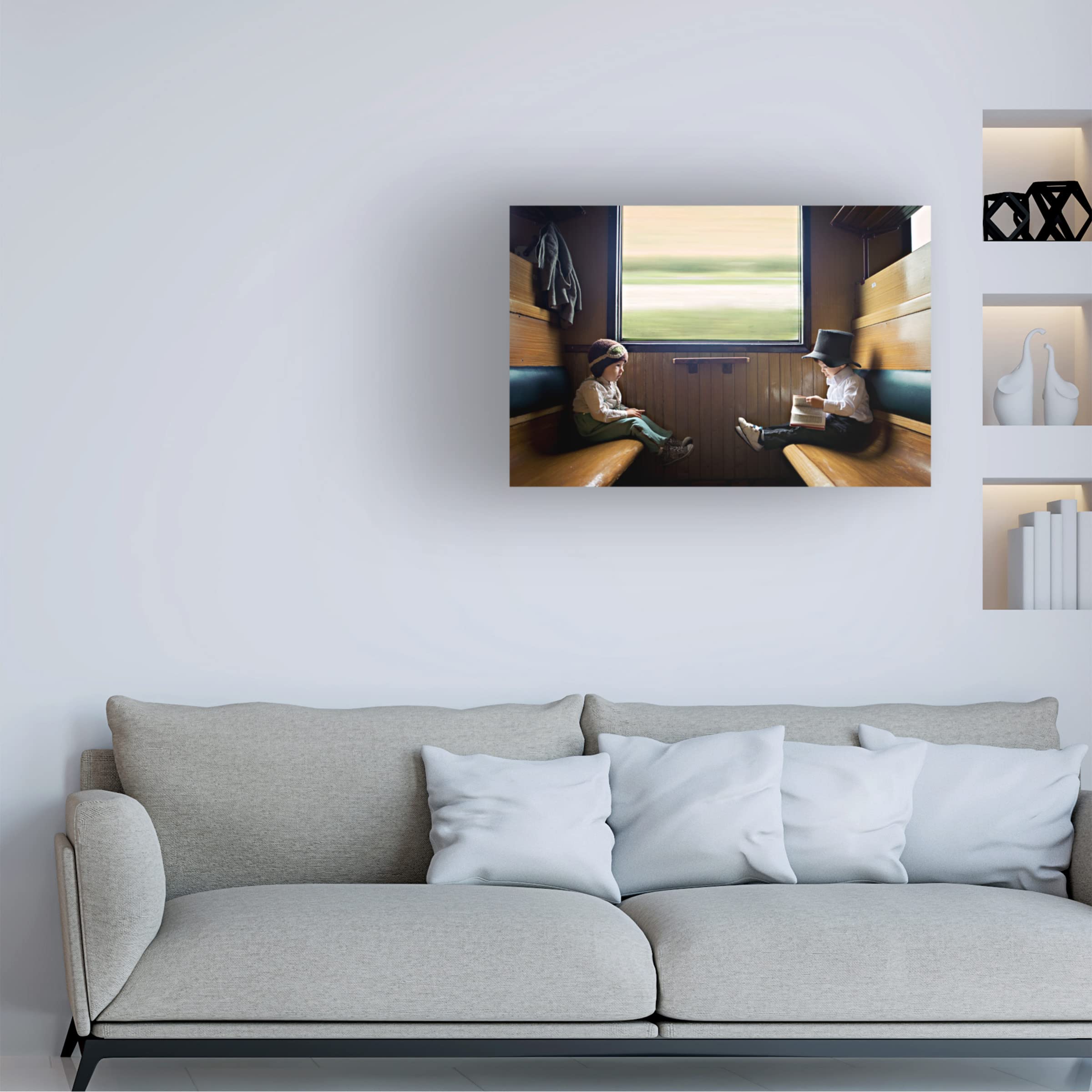 Trademark Fine Art 'The Prince and The Pauper' Canvas Wall Art by Tatyana Tomsickova - Hand-Painted Reproduction for Living Room, Bedroom & Office Decor