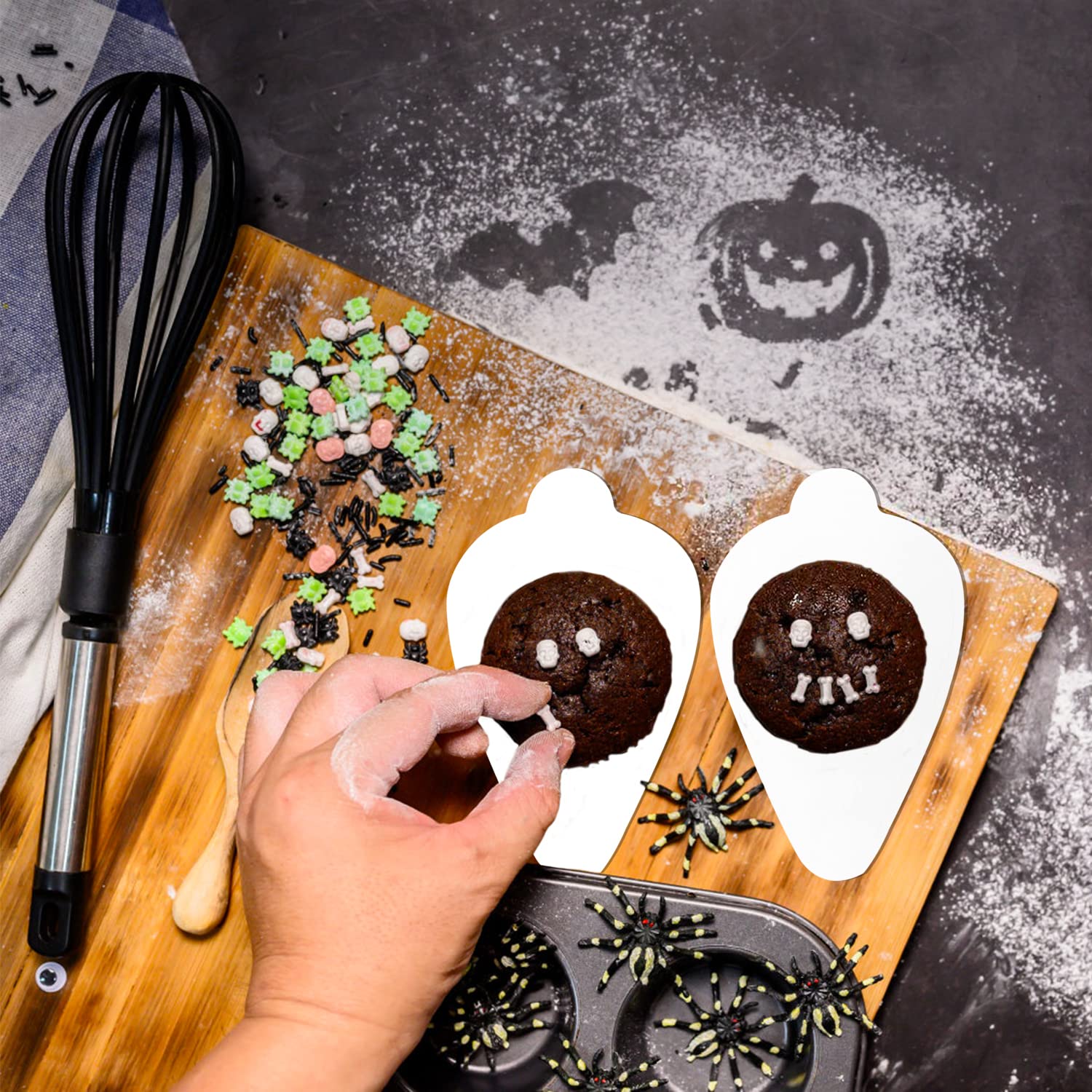 100 Pcs Grease-Proof Mini Cake Boards - Mousse Cake Bases, Cupcake Dessert Display Trays, Cardboard Pastry Stands for Baking, Party Serving & Wedding Dessert Displays (Leaf Design)