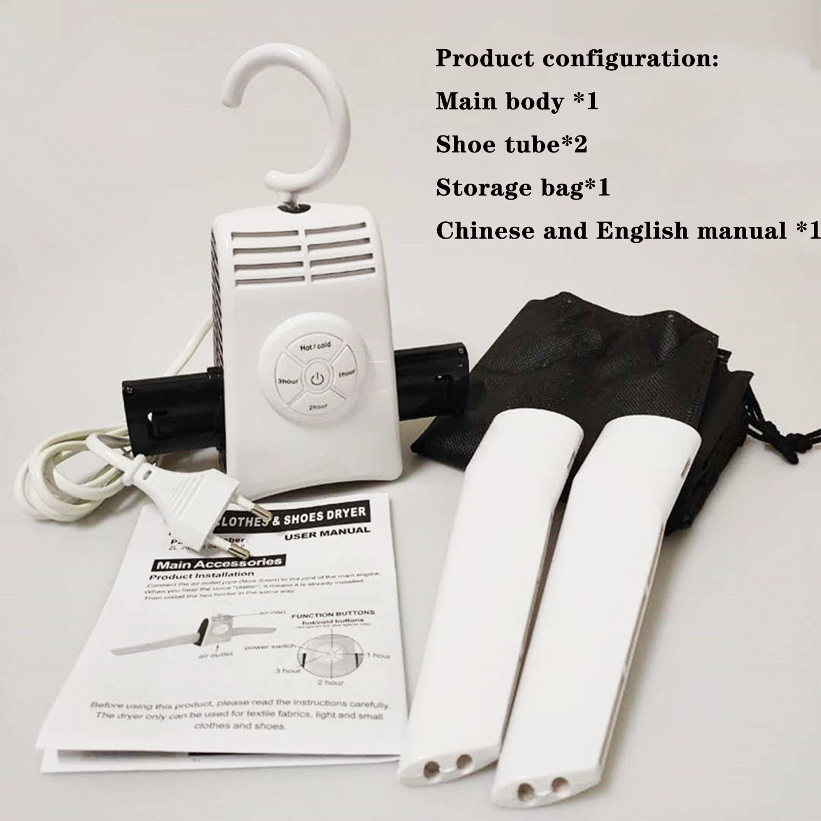 Portable Electric Clothes Drying Hanger - Foldable & Lightweight Travel Dryer Rack for Home, Hotel & Camping - Fast Drying for Shirts, Pants & Underwear