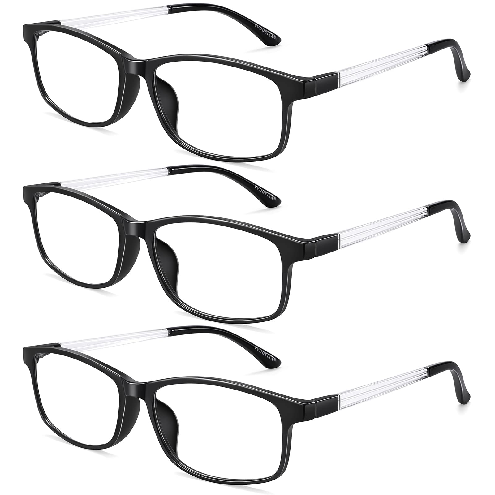 Blue Light Glasses for Men, 3-Pack Anti Glare Computer Glasses - Gaming & Office Use