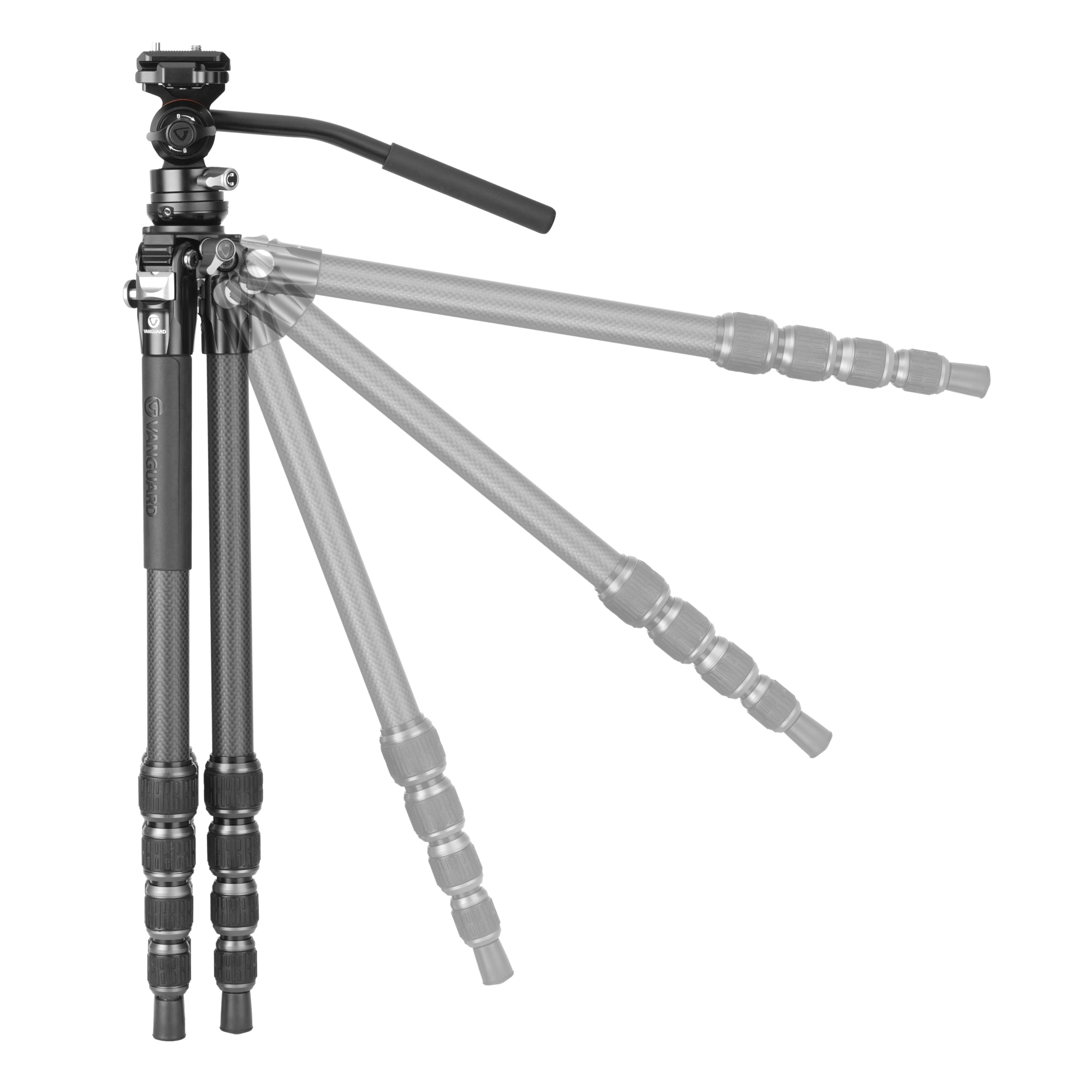 Alta Pro 3VLT 235CV12 Carbon Fiber Travel Tripod with Counterbalancing Video Head - Lightweight Professional Camera Stand for Travel Photography & Videography