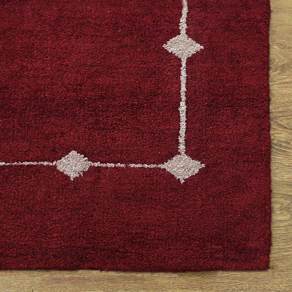 Luxury Haven Hand Knotted Rug - Premium Wool Handmade Area Rug for Living Room, Bedroom & Dining - Soft & Durable Home Decor