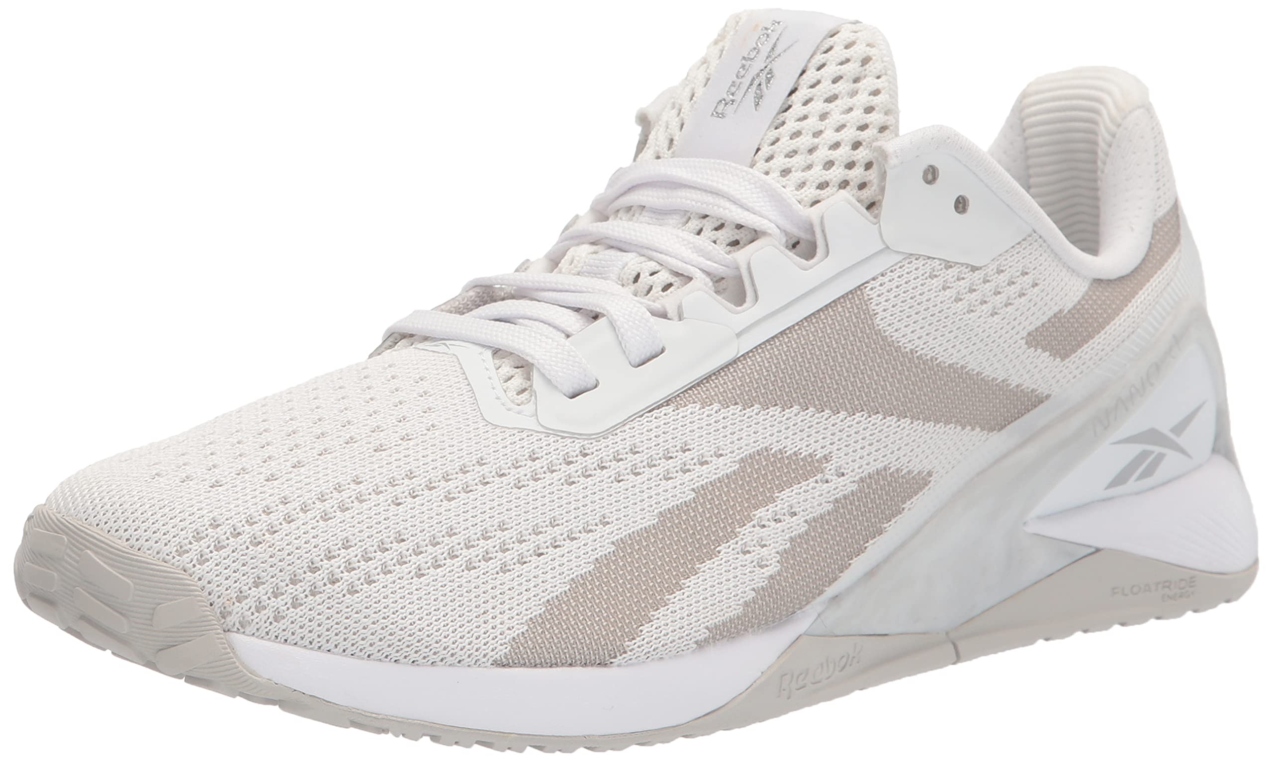 Reebok Women's Nano X1 Cross Training Shoes - White/Pure Grey - Size 8 - Perfect for Gym Workouts, HIIT & Functional Fitness Training