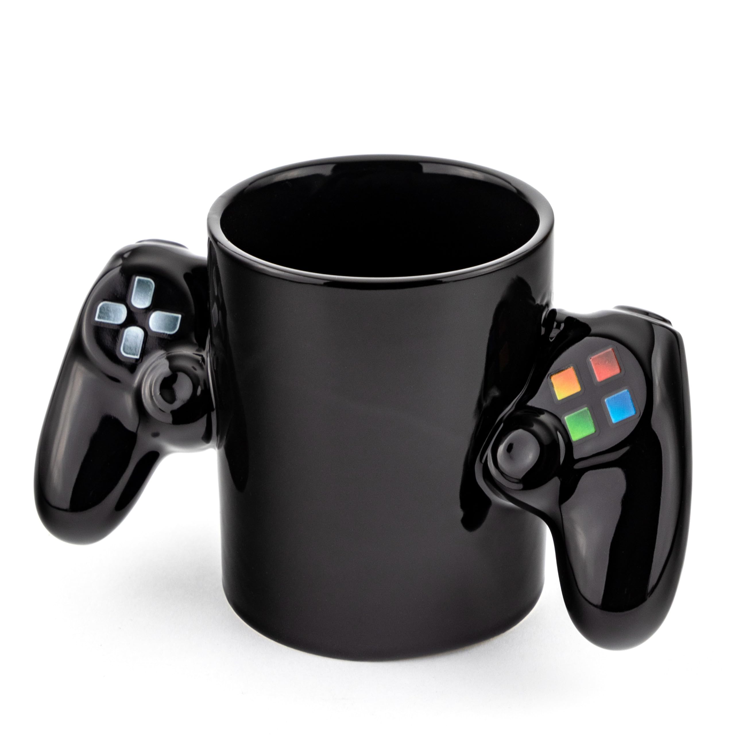 Froster Controller Gaming Mug 350ml - Gamepad Design Black Coffee Cup for Gamers, Perfect Gamer Gift for Boys & Men - Ideal for PC, Console & Office Use