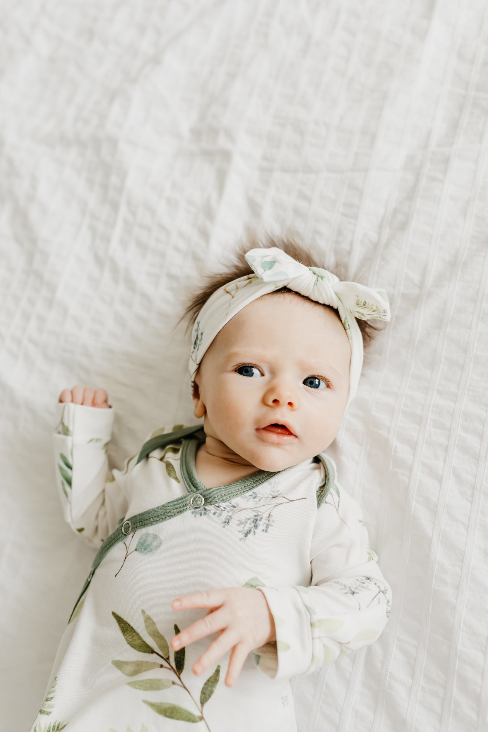 Newborn Knotted Gown - Soft Cotton Baby Sleepwear for Boys & Girls | Perfect for Hospital, Home & Photo Shoots