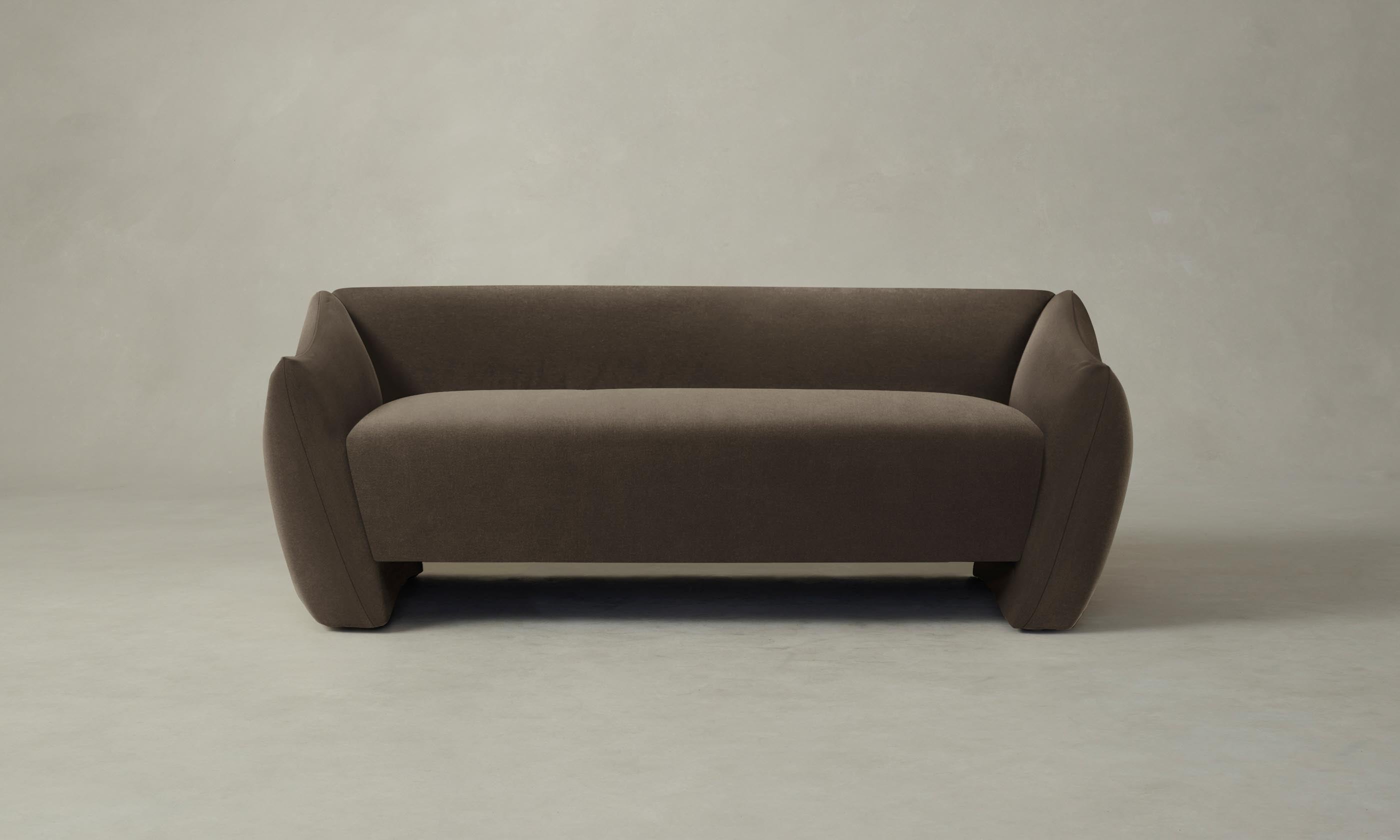Luxury Mohair Mink Bond Settee - Elegant Velvet Sofa for Living Room, Lounge & Office - Perfect for Modern Home Decor & Cozy Seating