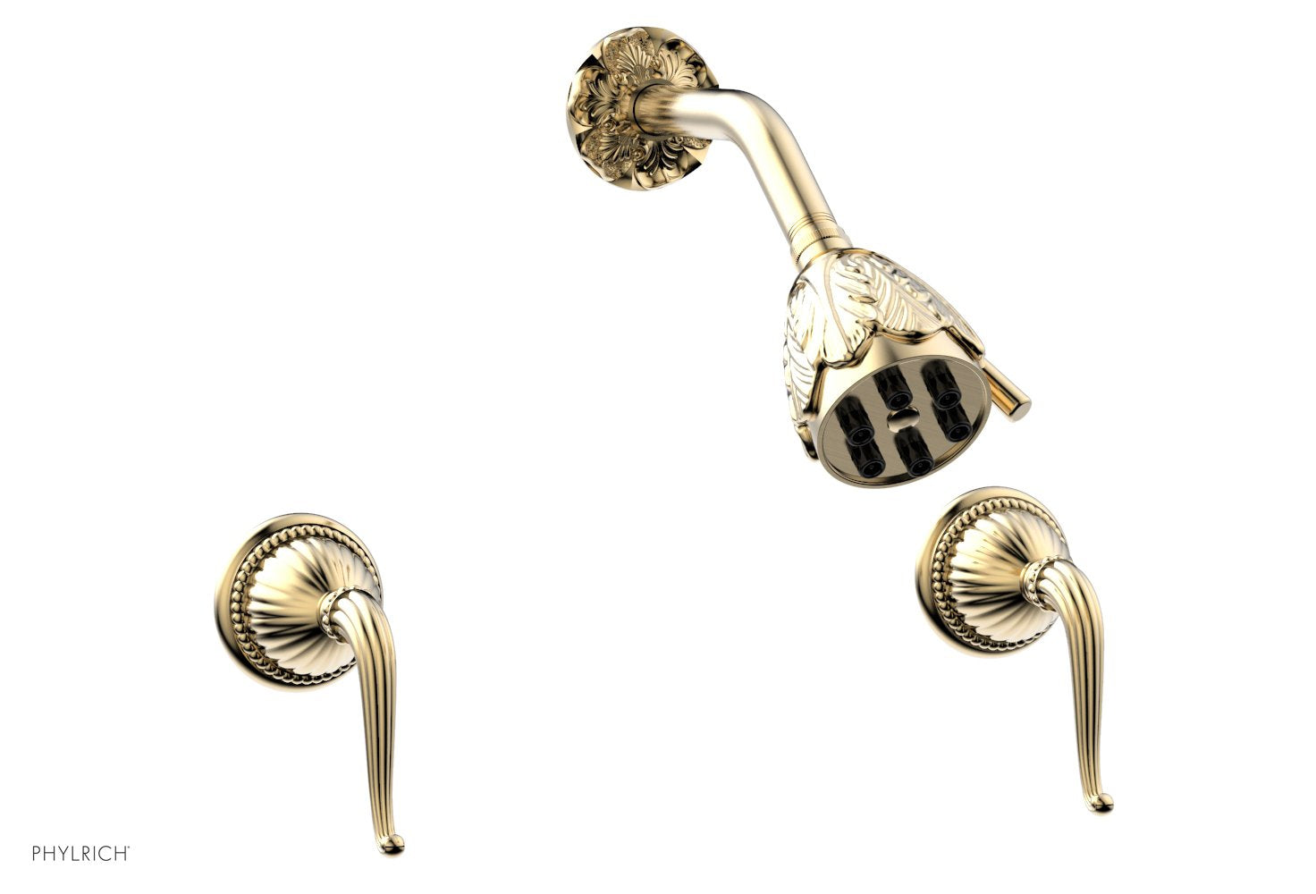 GEORGIAN & BARCELONA Two Handle Shower Set K3141 - Modern Bathroom Faucet with Cross Handles for Bath and Shower - Perfect for Home Renovation and Luxury Bathroom Upgrade