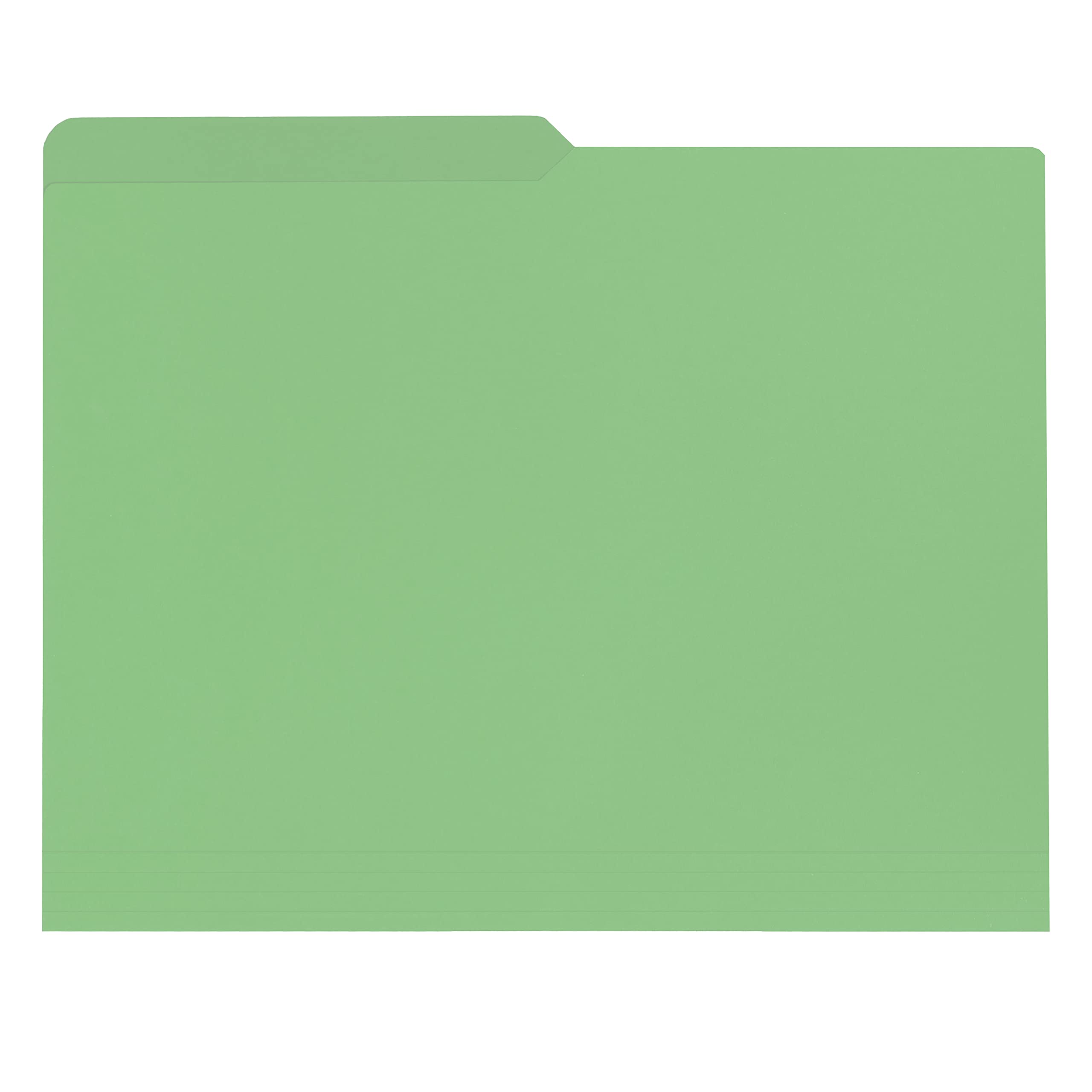 uBoxes Letter Folders - 100 Pack (4 Boxes of 25) - Green Document Organizers for Office, School & Mailing - Perfect for Filing, Mailing & Paper Organization
