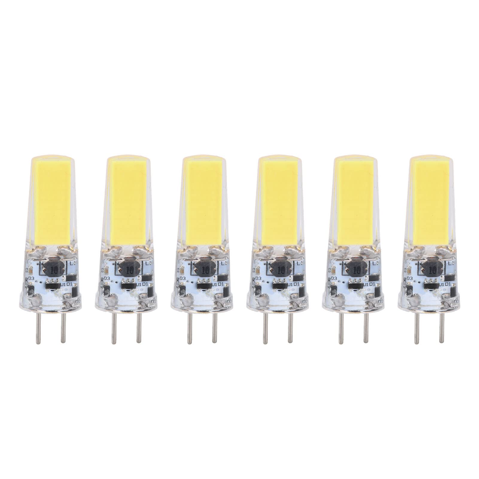 6Pcs LED COB Light Bulbs 5W 500lm, Dimmable Silicone Ceiling Lamp Replacement for Pendant Lights, Ceiling Fixtures, Desk Lamps & Wall Sconces - Cold White (3000K) - Perfect for Home, Office & Commercial Lighting