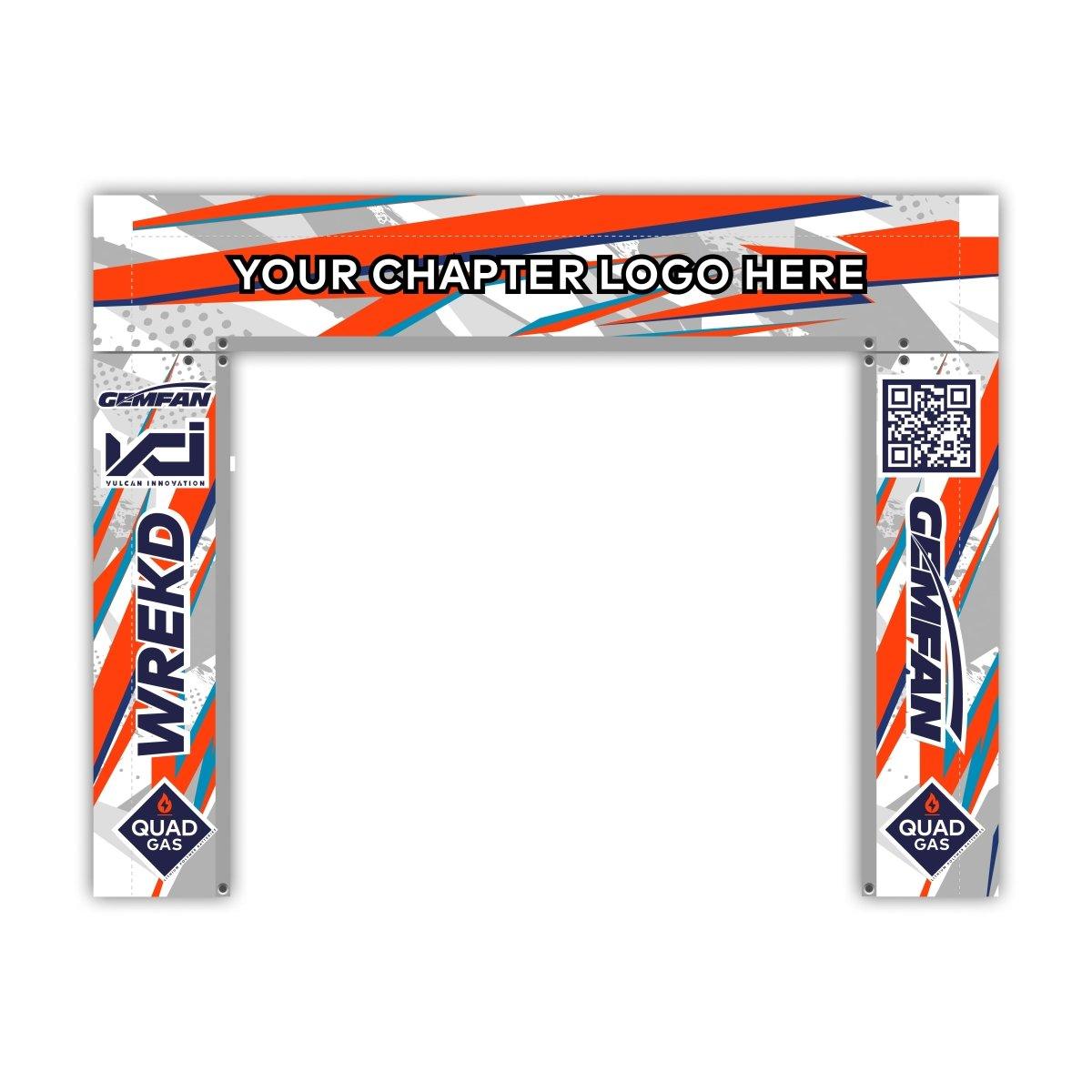 Chapter Gate Sponsorship Package with 7' x 6' Opening - 10 Gates & 10 Hinge Sets (No PVC Included) - Perfect for Events, Fairs, and Outdoor Gatherings