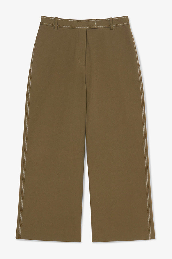Abby Jean Contrast Stitch Eco-Friendly Better Than Denim Jeans in Oregano - Perfect for Casual Outfits and Sustainable Fashion