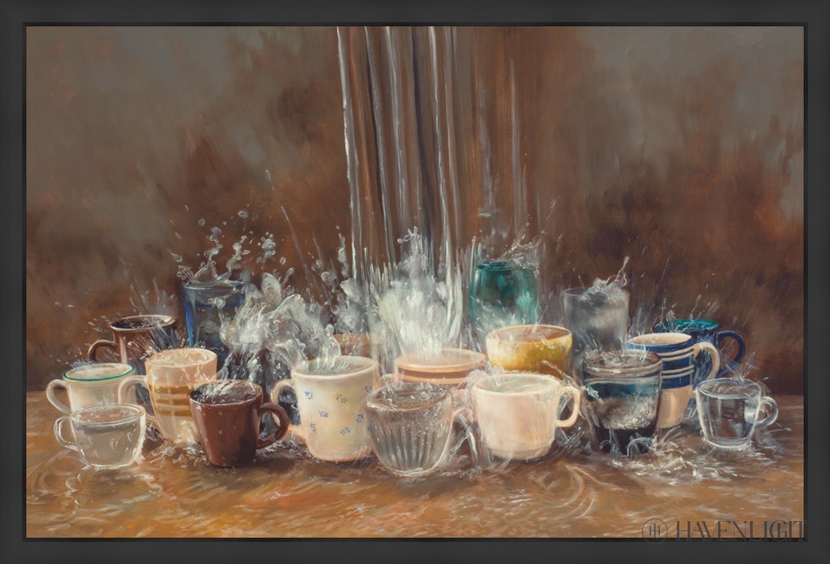 Large Wall Art - Enough to Fill Every Cup | Perfect for Living Room, Bedroom & Office Decor