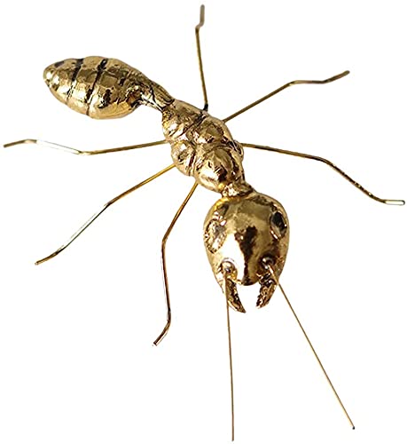 Metal Ant Sculpture - Animal Insect Figurine for Home, Office, Garden, Patio & Car Decor - Desktop Ornament & Yard Statue - Perfect for Nature Lovers & Unique Gift Ideas