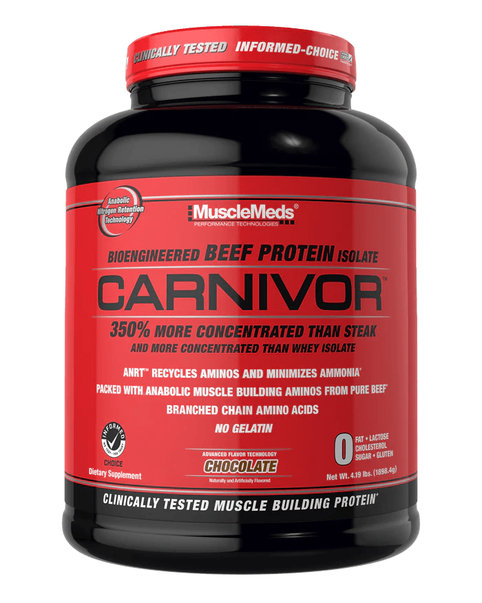 MuscleMeds CARNIVOR Beef Protein Isolate Powder - High Protein Supplement for Muscle Growth & Recovery - Ideal for Bodybuilding, Fitness & Post-Workout Nutrition