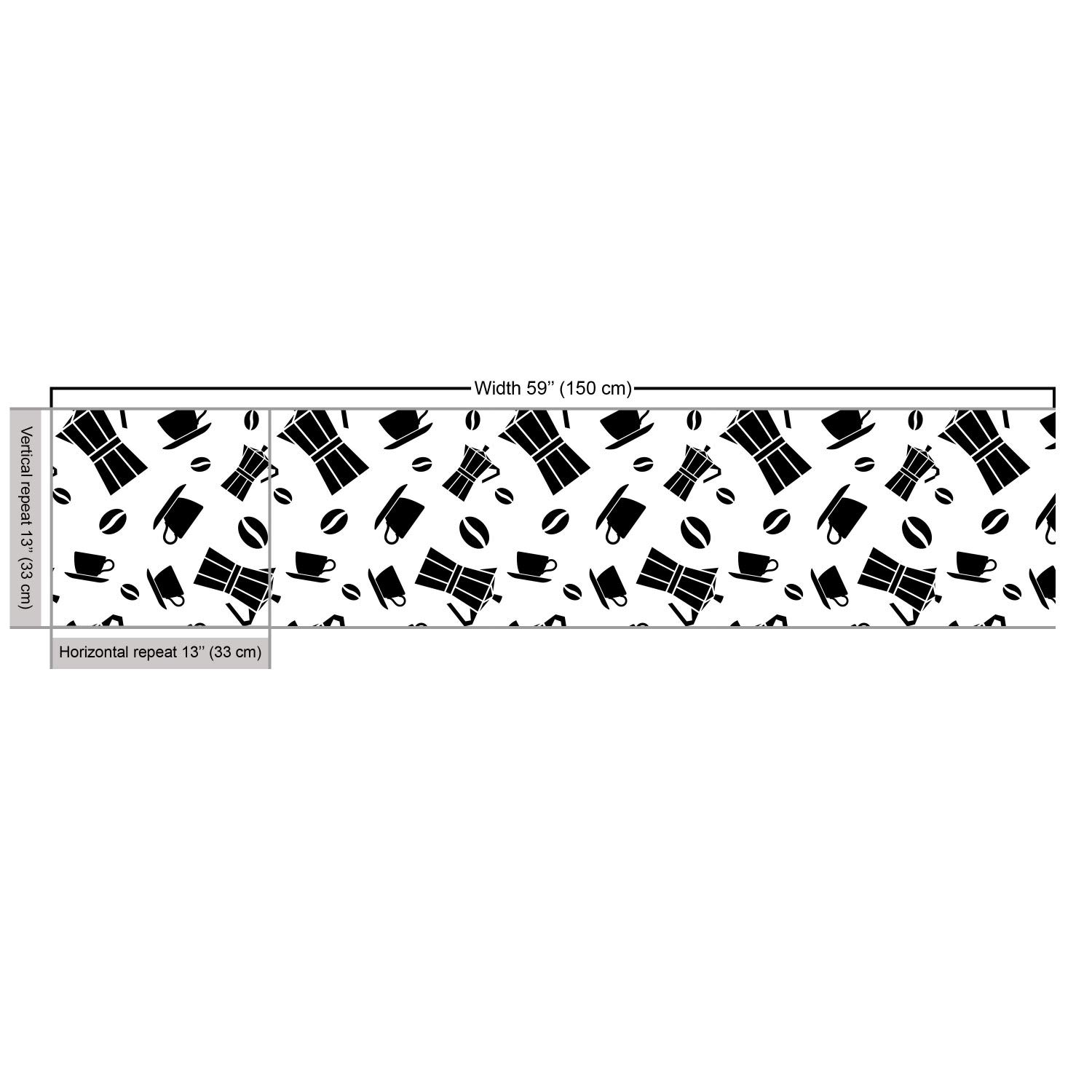Ambesonne Italy Fabric by The Yard - Monochrome Coffee Machine Sketch Design - 10 Yards White & Charcoal Grey Upholstery Fabric for Sofa, Curtains & Home Decor | Perfect for DIY Projects, Crafting & Interior Design