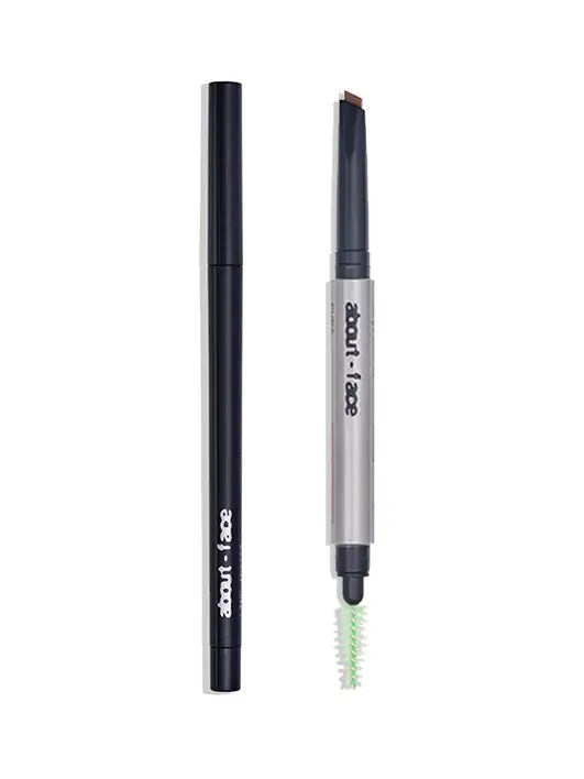 Waterproof Eyeliner & Brow Pencil Duo - Long-Lasting Smudge-Proof Makeup Kit for Perfect Eyebrows & Eyeliner - Ideal for Everyday Makeup, Party Looks & Professional Use