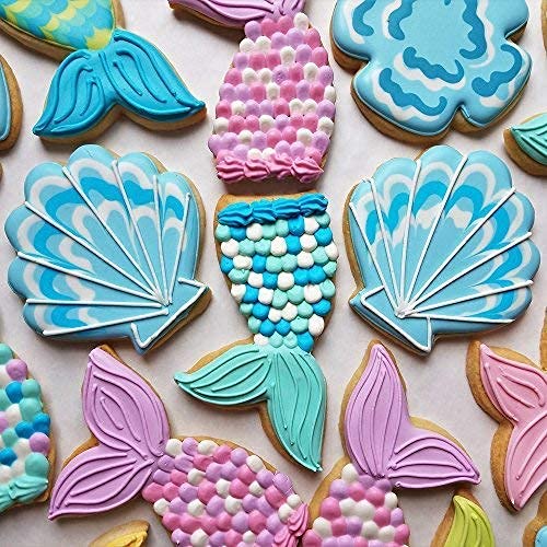 Premium Under The Sea Cookie Cutters 11-Piece Set - Shark, Whale, Fish, Mermaid Tail & Sea Turtle - Made in USA by Ann Clark - Perfect for Baking, Birthday Parties & Ocean-Themed Events