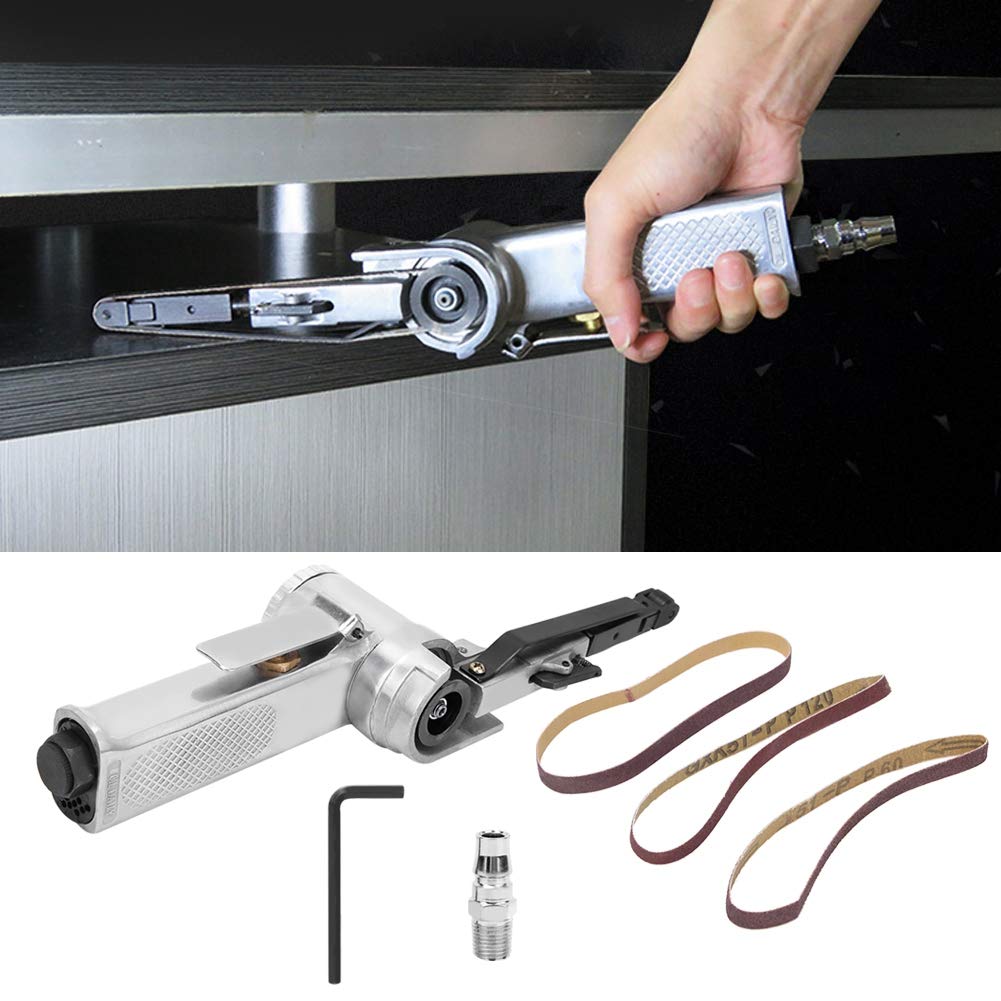 Portable Belt Sander - Energy Efficient Pneumatic Sanding Machine for Wood, Metal & Casting Products | Perfect for DIY Projects, Woodworking & Metal Polishing