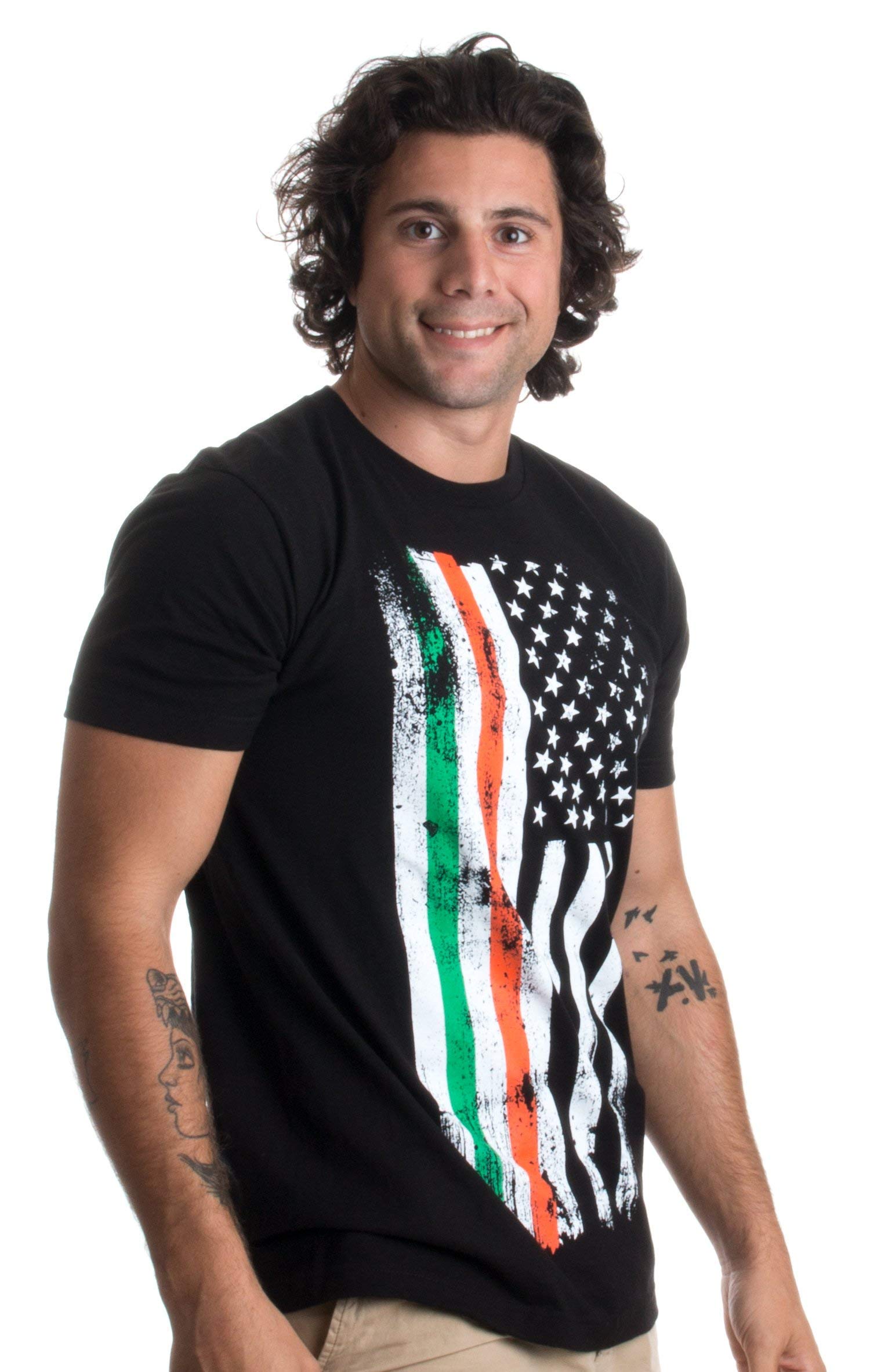 Irish-American Heritage Pride Unisex T-Shirt - USA Ireland Flag Design for Men & Women | Perfect for St. Patrick's Day, Irish Festivals & Cultural Celebrations