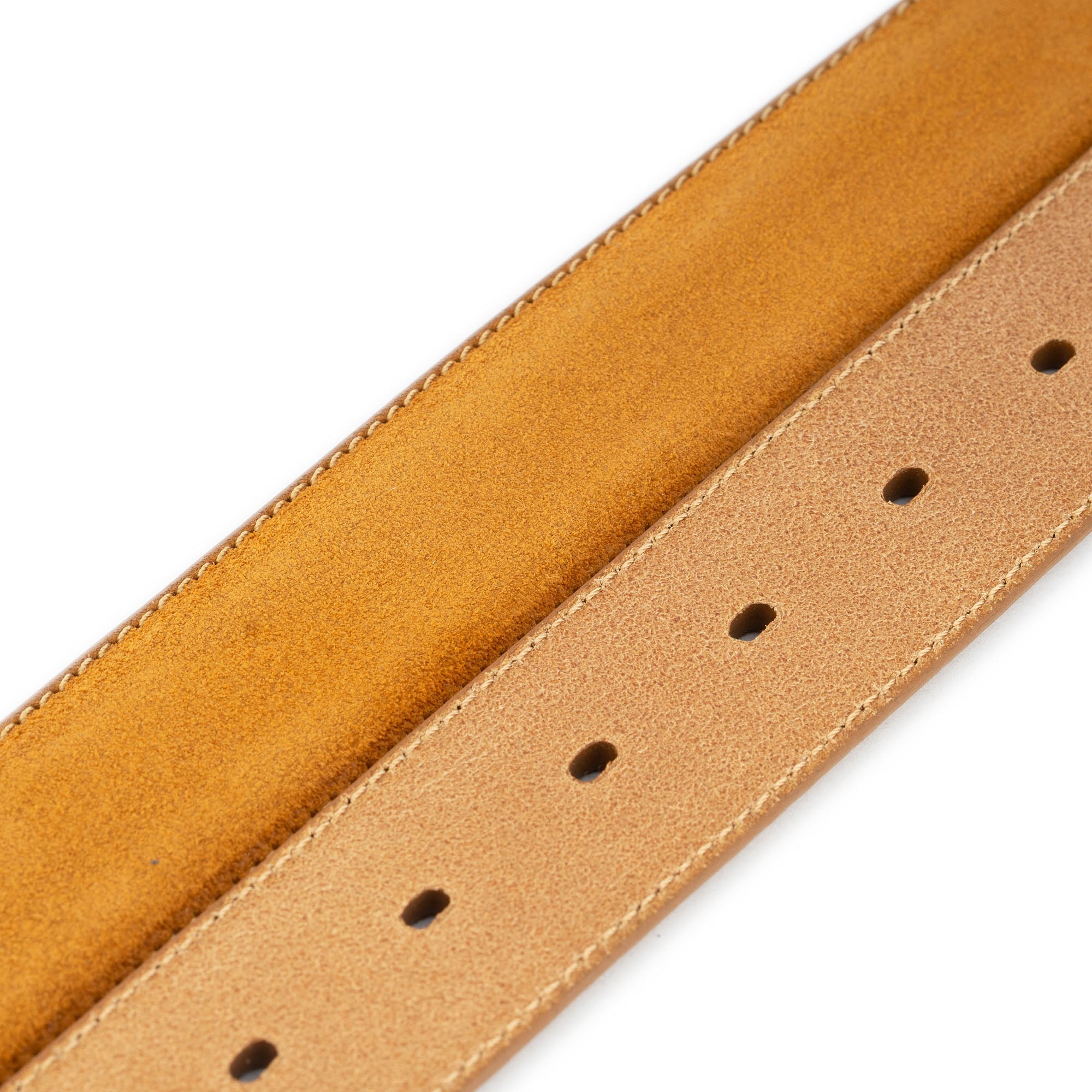 Genuine Camel Suede Belt Straps for Ferragamo Buckles Replacement - 1 3/8 Inches Wide - Perfect for DIY Belt Repair & Luxury Accessory Customization