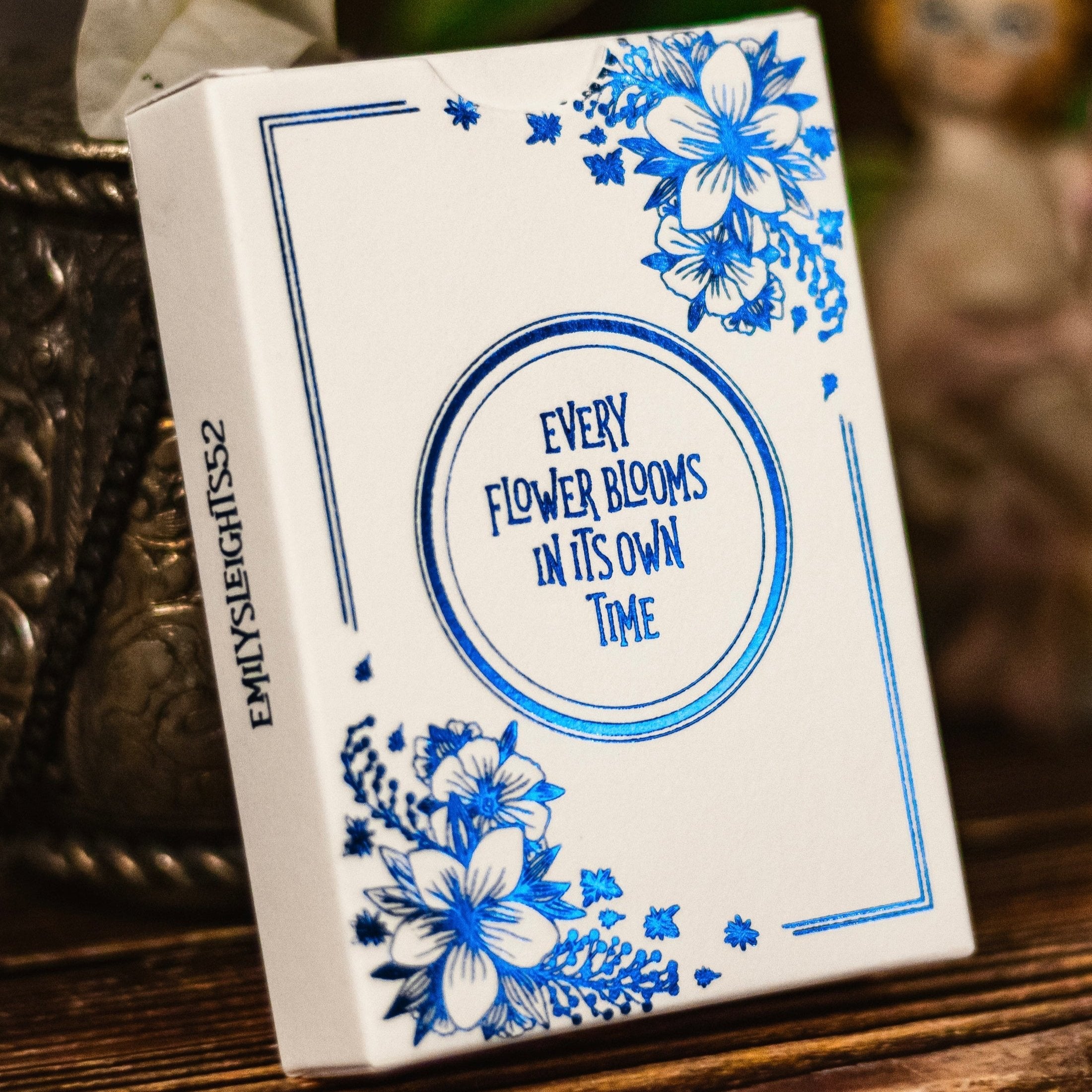 Bloom Sapphire Playing Cards - Premium Blue Deck for Poker, Magic Tricks & Card Games | Ideal for Casino Nights, Poker Parties & Cardistry Performances
