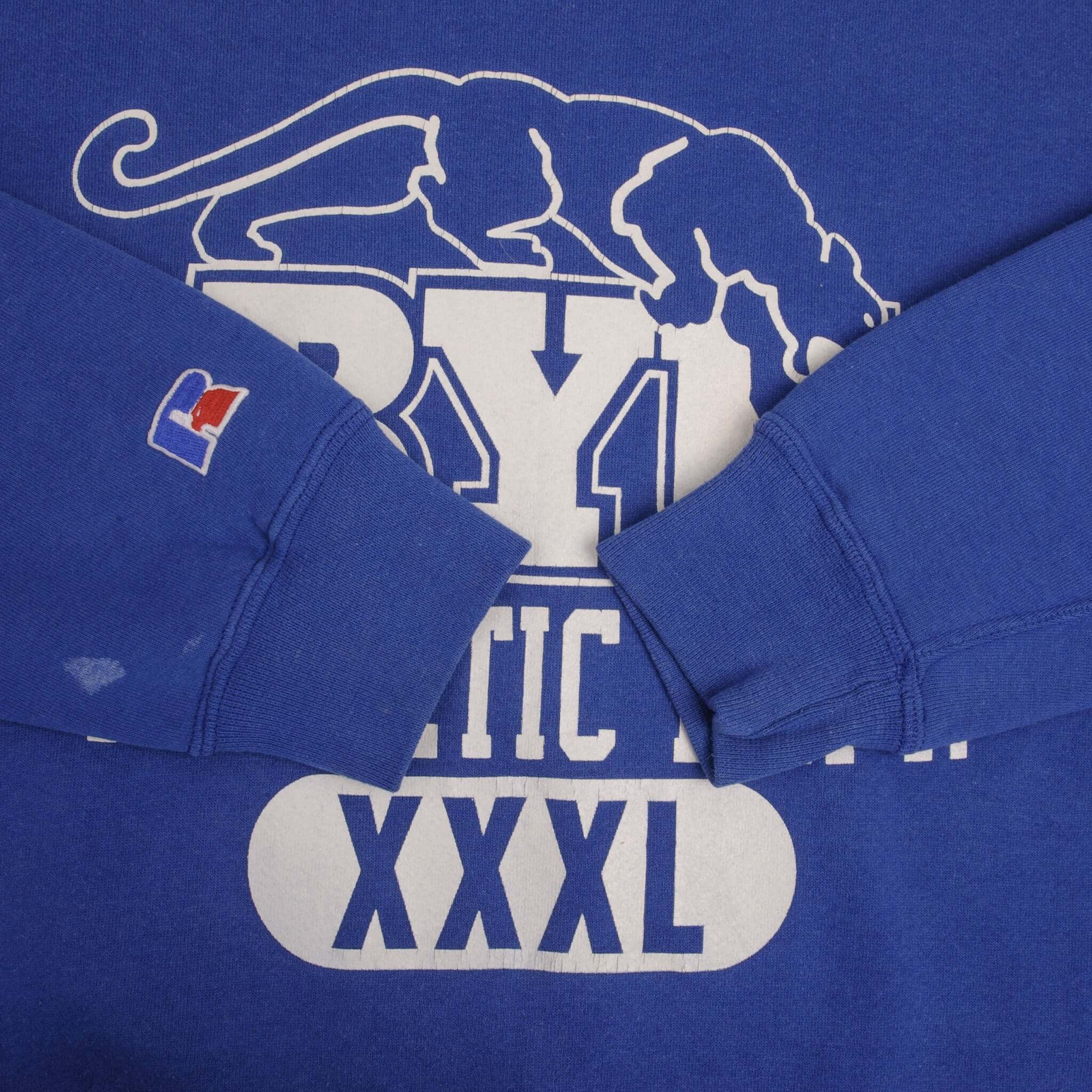 Vintage BYU Brigham Young University Cougars 1990s Sweatshirt 3XL - Made in USA - Retro College Fan Apparel for Game Day & Casual Wear
