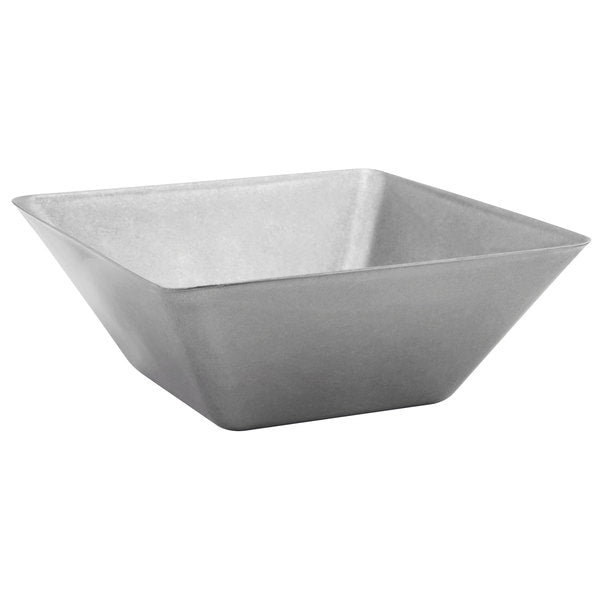 FOH Square Mod Stainless Steel Bowl Set - Antique Finish, 5.5 Inch, 21 oz (12-Pack) - Perfect for Serving, Mixing, and Food Storage in Restaurants, Catering, and Home Kitchens