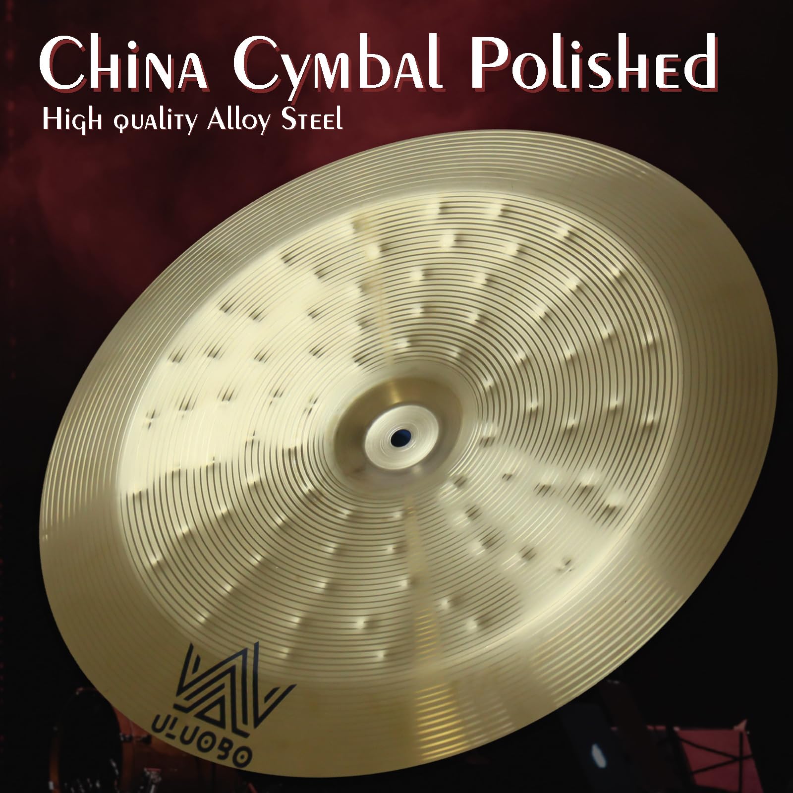 9-Piece Cymbal Pack for Drum Set - Premium Brass Cymbals for Drummers | Perfect for Live Performances, Studio Recording & Practice Sessions