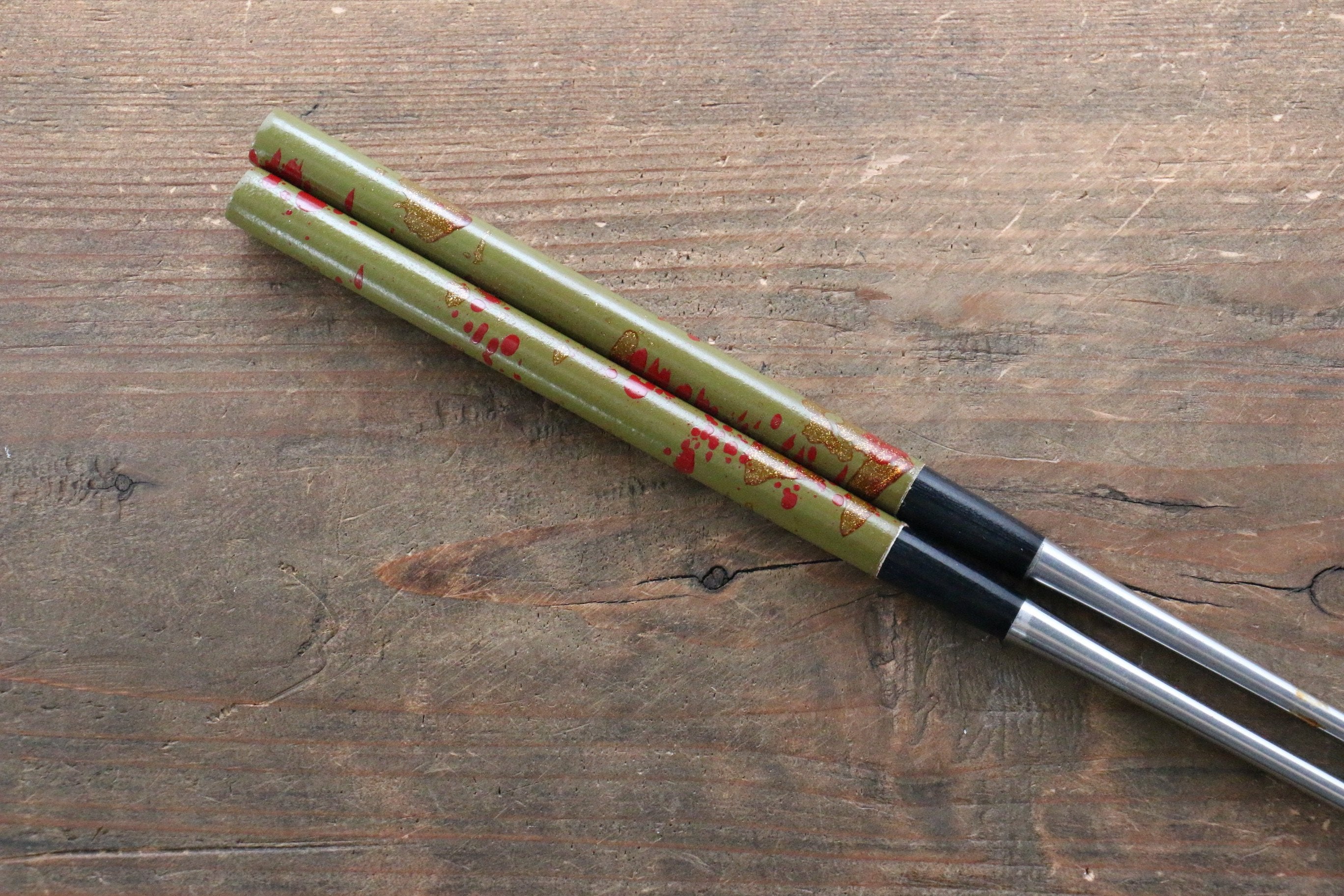 Premium Japanese Moribashi Cooking Chopsticks - 165mm Green Bamboo Chopsticks for Sushi, Ramen, Stir Fry & Asian Cuisine - Ideal for Chefs & Home Cooking