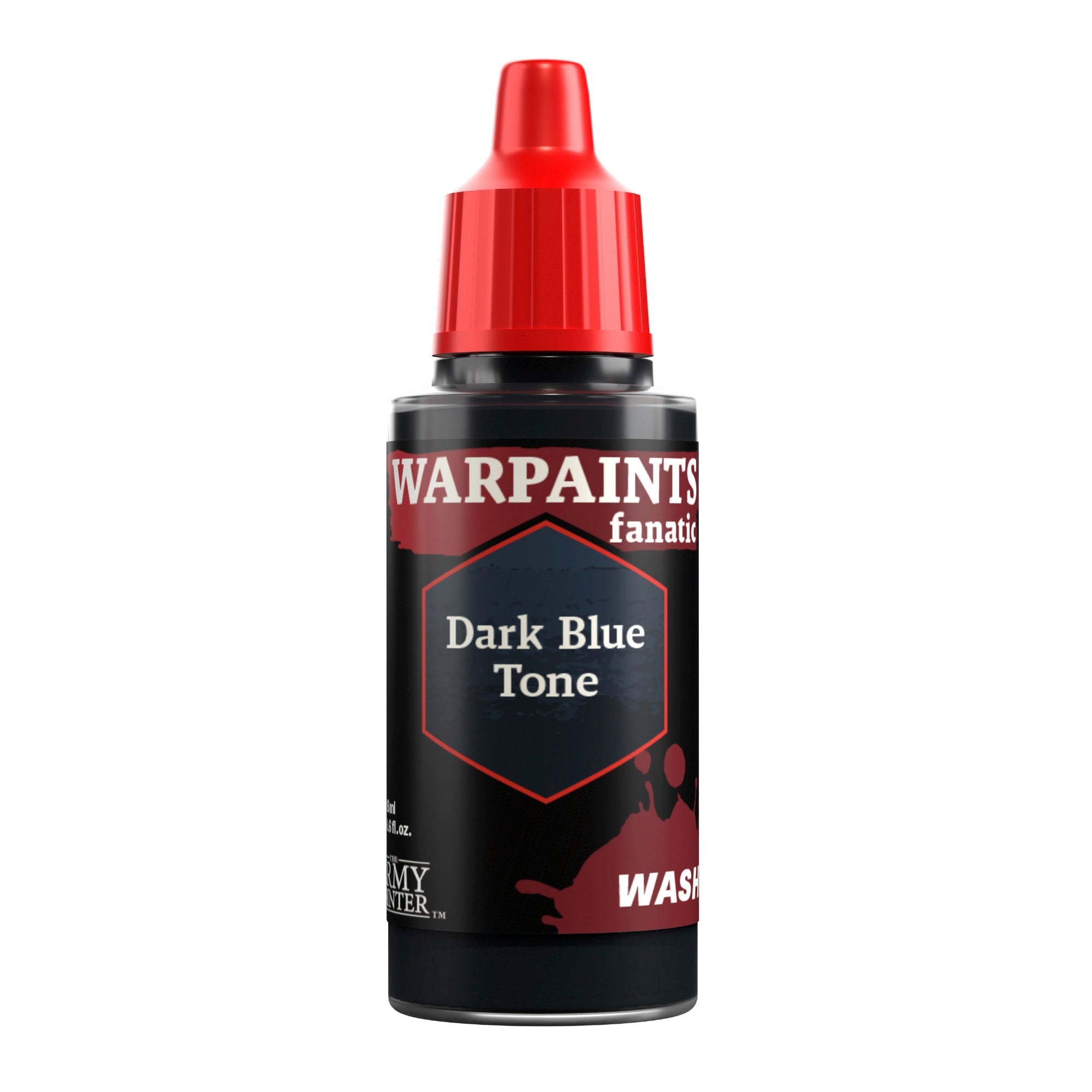 Warpaints Fanatic Wash: Dark Blue Tone - Premium Water-Based Paint for Miniatures & Models - Perfect for Warhammer, D&D, and Tabletop Gaming