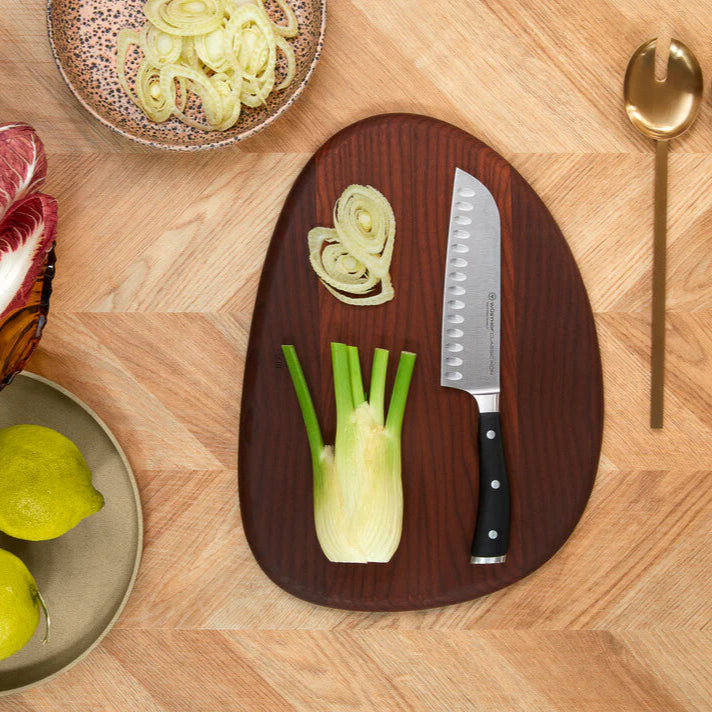 Wusthof Classic 7-Inch Ikon Hollow Edge Santoku Knife - Premium German Kitchen Knife for Precise Slicing, Dicing & Chopping - Perfect for Home Chefs & Professional Cooking