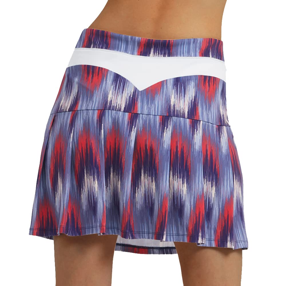 Women's Pleated Tennis Skirt - Stretchy Sports & Golf Skirt with Built-in Shorts & Pockets - Perfect for Tennis, Golf, Running & Workouts (Runs Large)