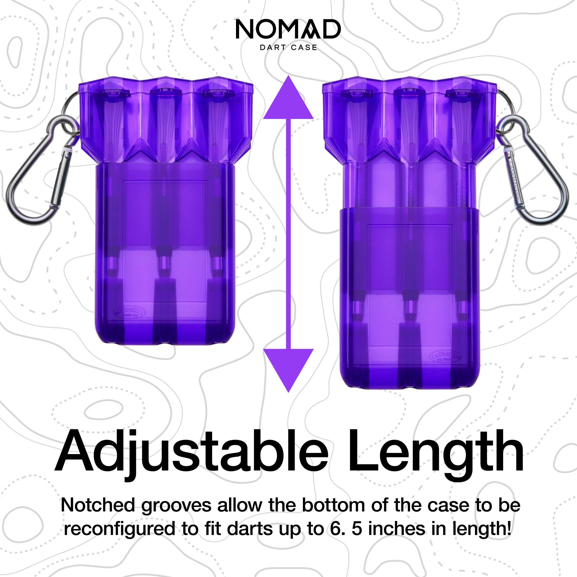 GLD Products Nomad Adjustable Dart Case - Portable Dart Storage for Travel & Home Use - Perfect for Professional & Casual Players