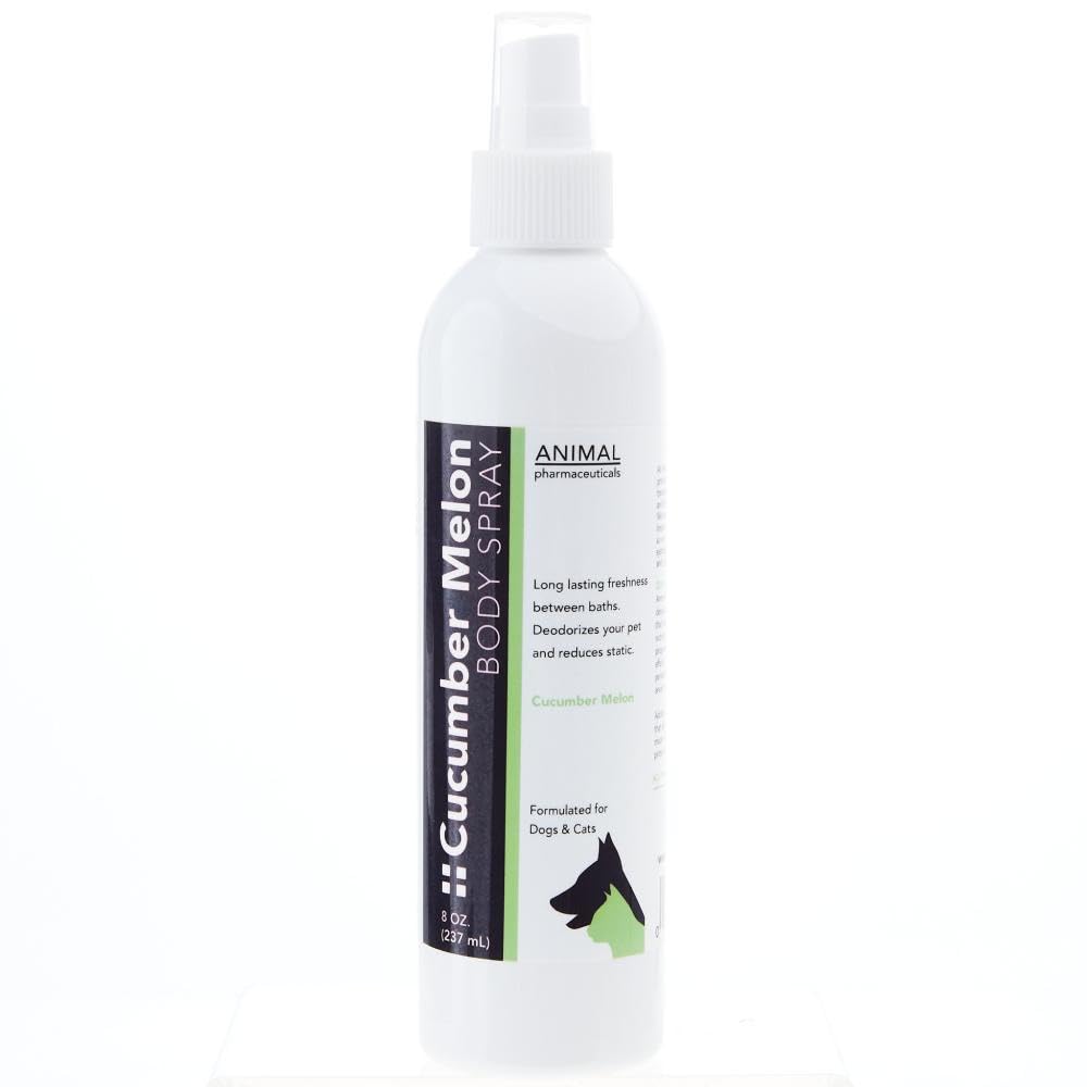 Refreshing Cucumber Melon Dog Body Spray - 8oz | Natural Deodorizer for Pets | Perfect for Grooming, Travel & Outdoor Adventures
