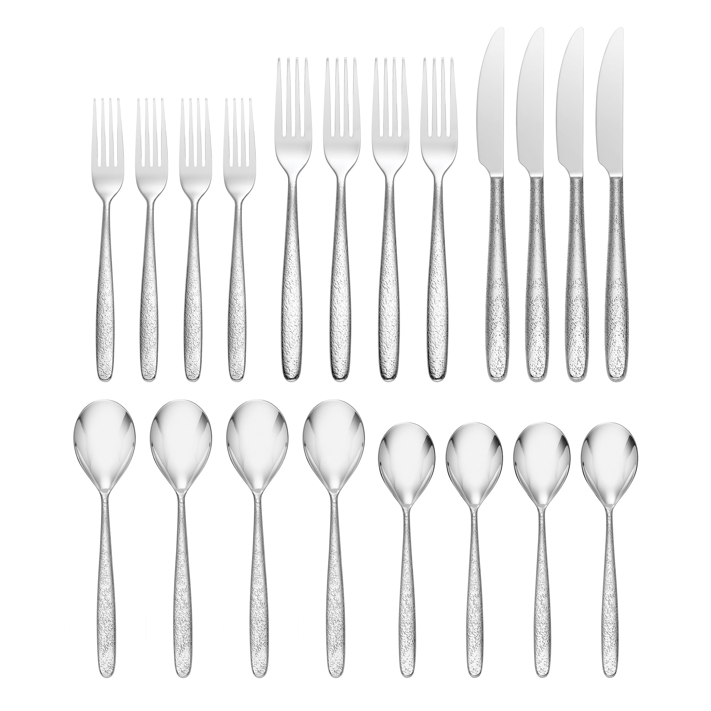 20-Piece Stainless Steel Flatware Set - Durable & Elegant Silverware for Everyday Dining, Dinner Parties & Gifts