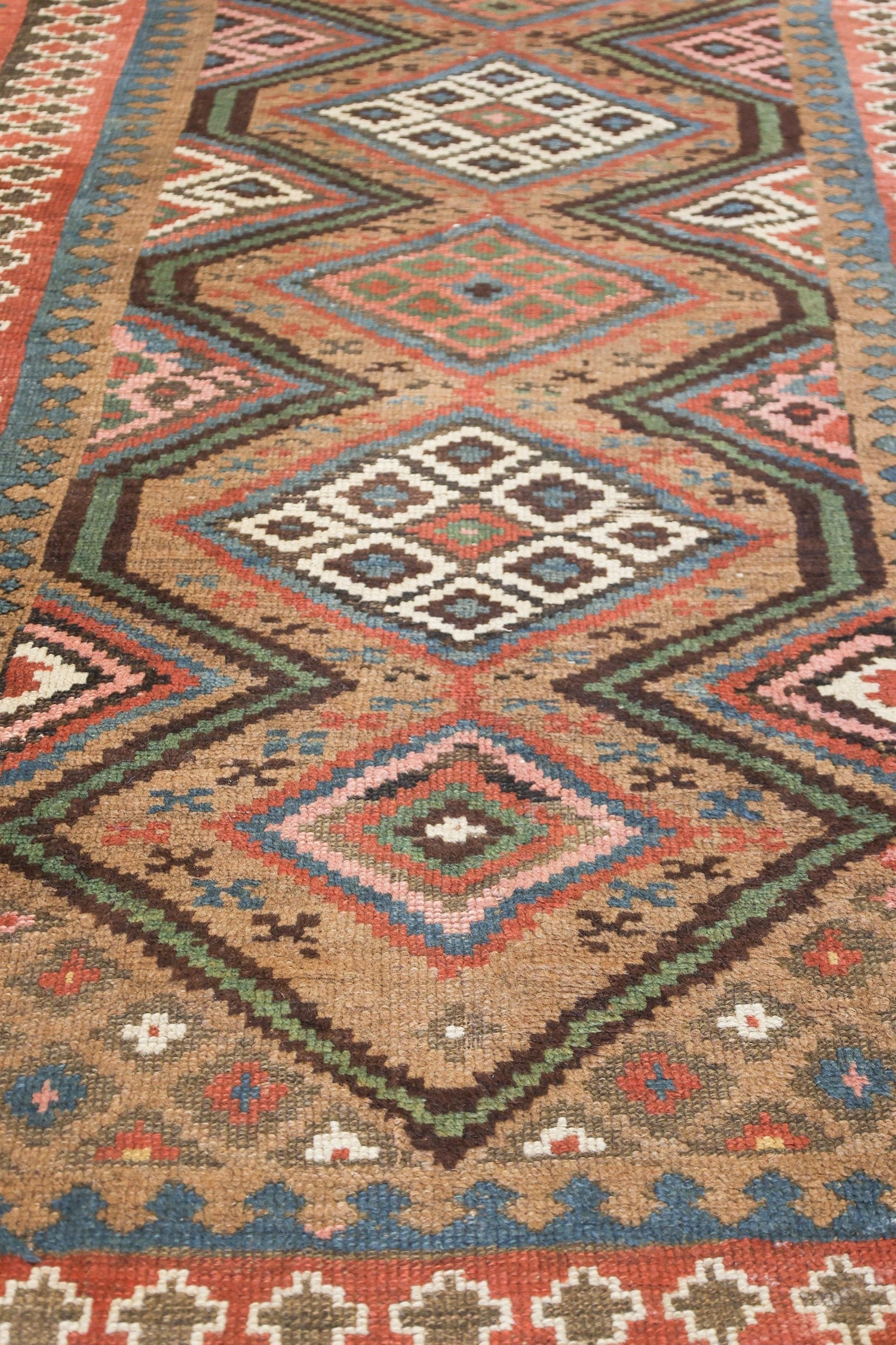 Vintage Handwoven Camel Hair Hamadan Tribal Rug - Authentic Persian Tribal Design J75399 | Perfect for Boho Home Decor, Living Room, Bedroom & Office