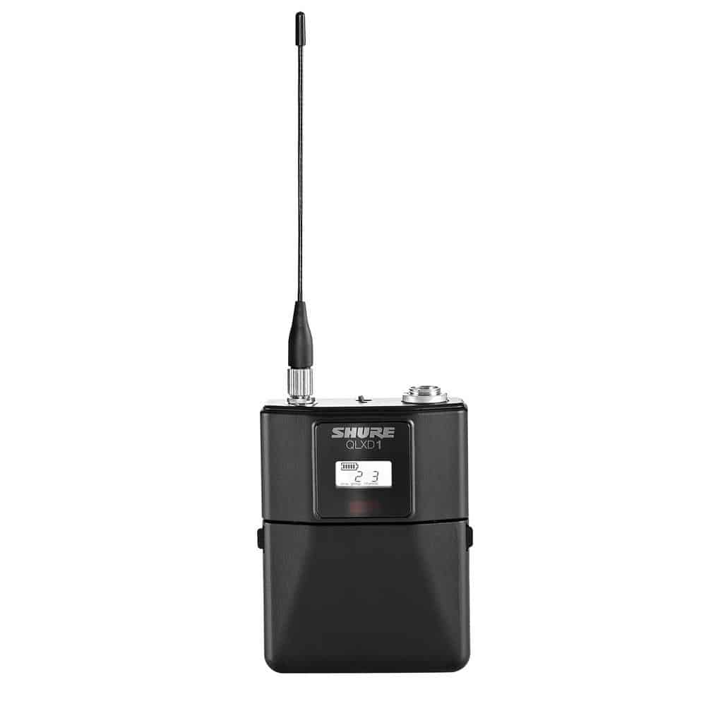 Shure QLXD1 Digital Wireless Bodypack Transmitter - Professional Grade for Live Performances, Broadcast & Studio Recording - Ideal for Musicians, Presenters & Public Speakers
