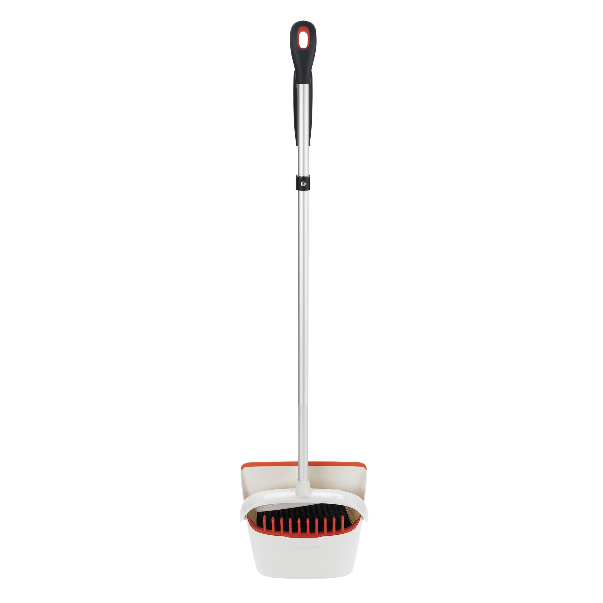 OXO Upright Sweep Set - Compact Broom and Dustpan Combo for Easy Cleaning | Ideal for Kitchens, Hardwood Floors & Tight Spaces